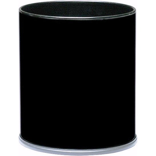 66BK-VV Ergode Executive Wastebasket - Sleek & Compact Round Design for Offices & Hotels, Durable Steel Construction, Sophisticated & Elegant Waste Disposal Solution