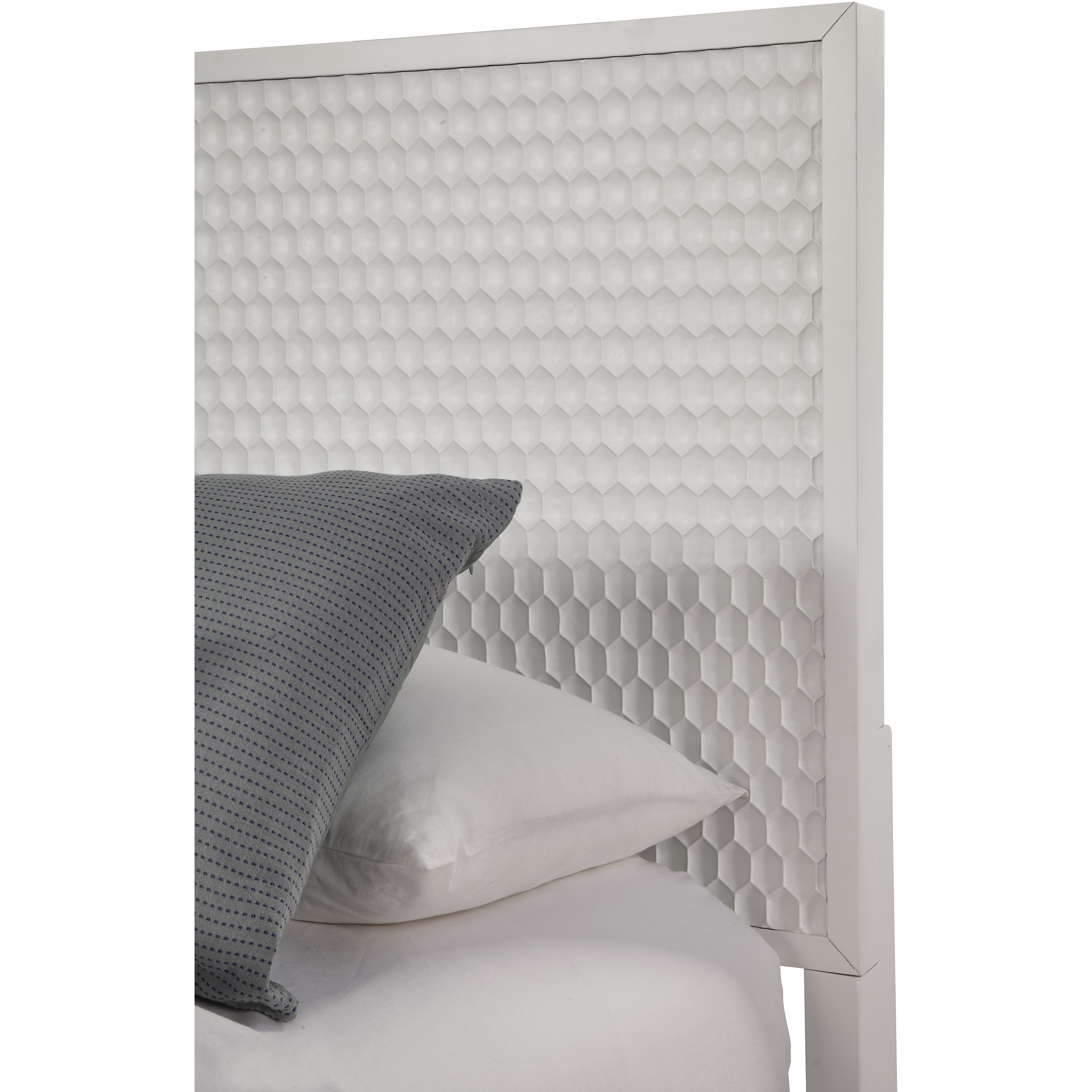 White Pearl Full Headboard