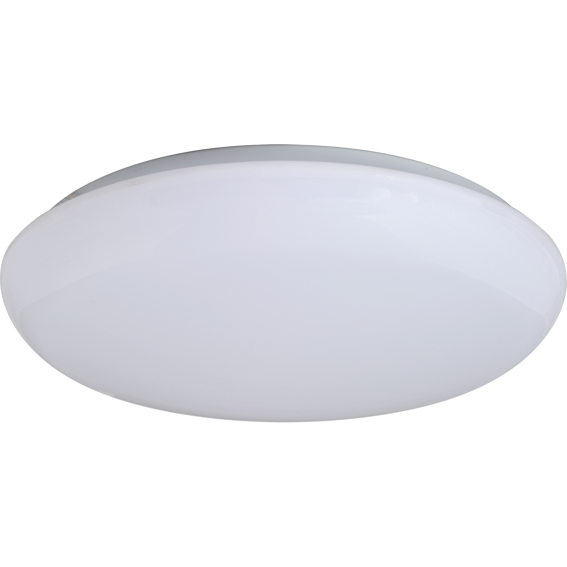 14" LED shallow cloud fixture. Smooth white diffuser with twist and lock on installation. Dimmable.  Damp location