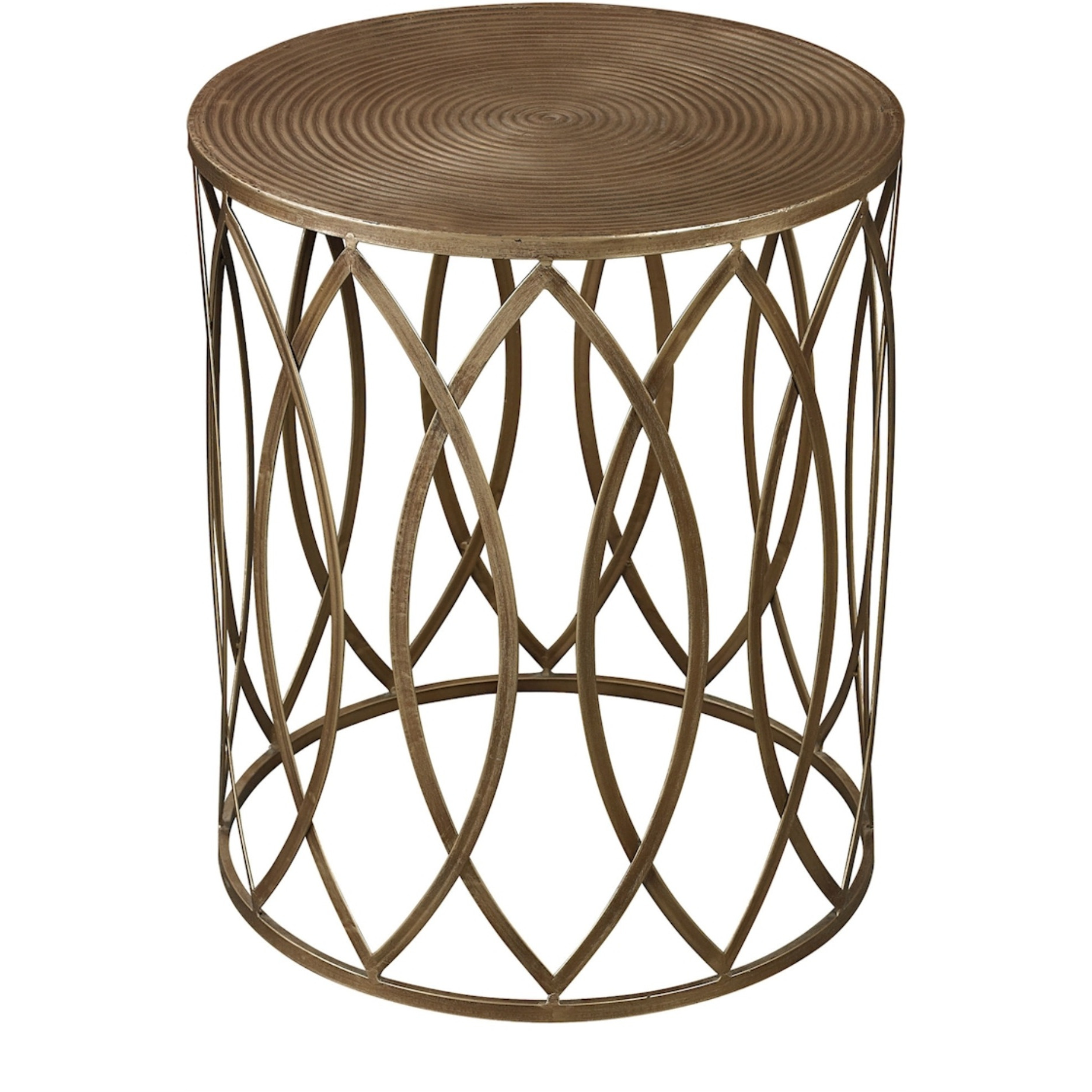 Sutton Accent Table in Gold Leaf