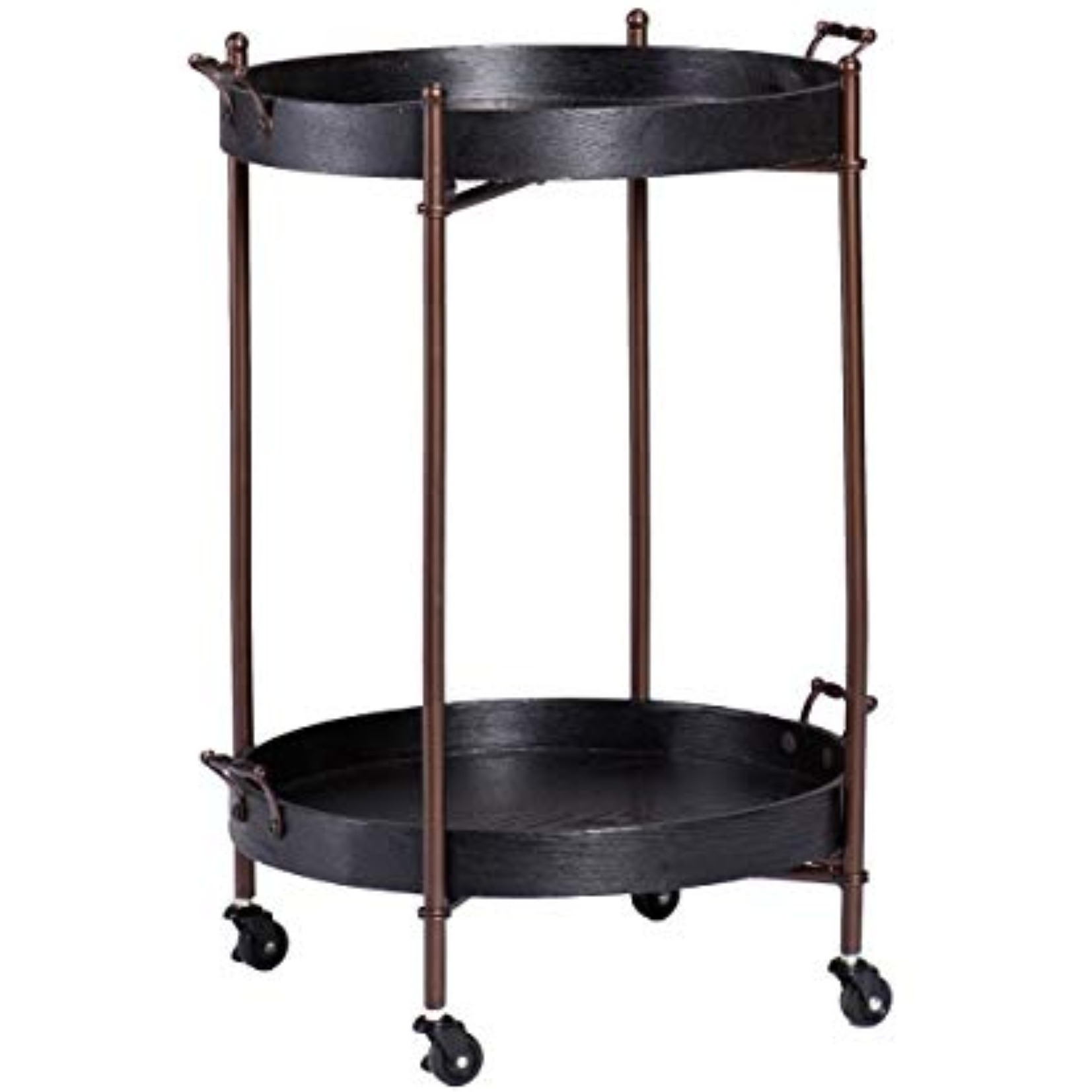 Alfred Two-Tier Round Butler Table