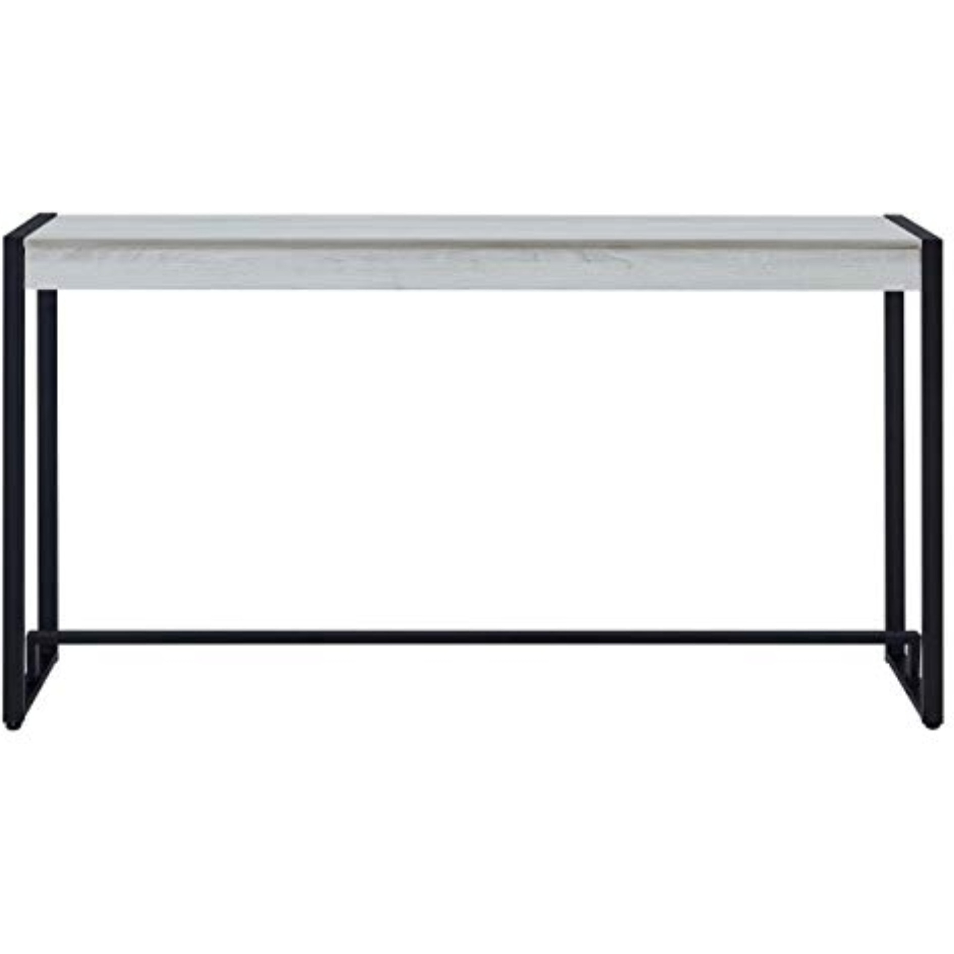 Macen Console - Black w/ Distressed White
