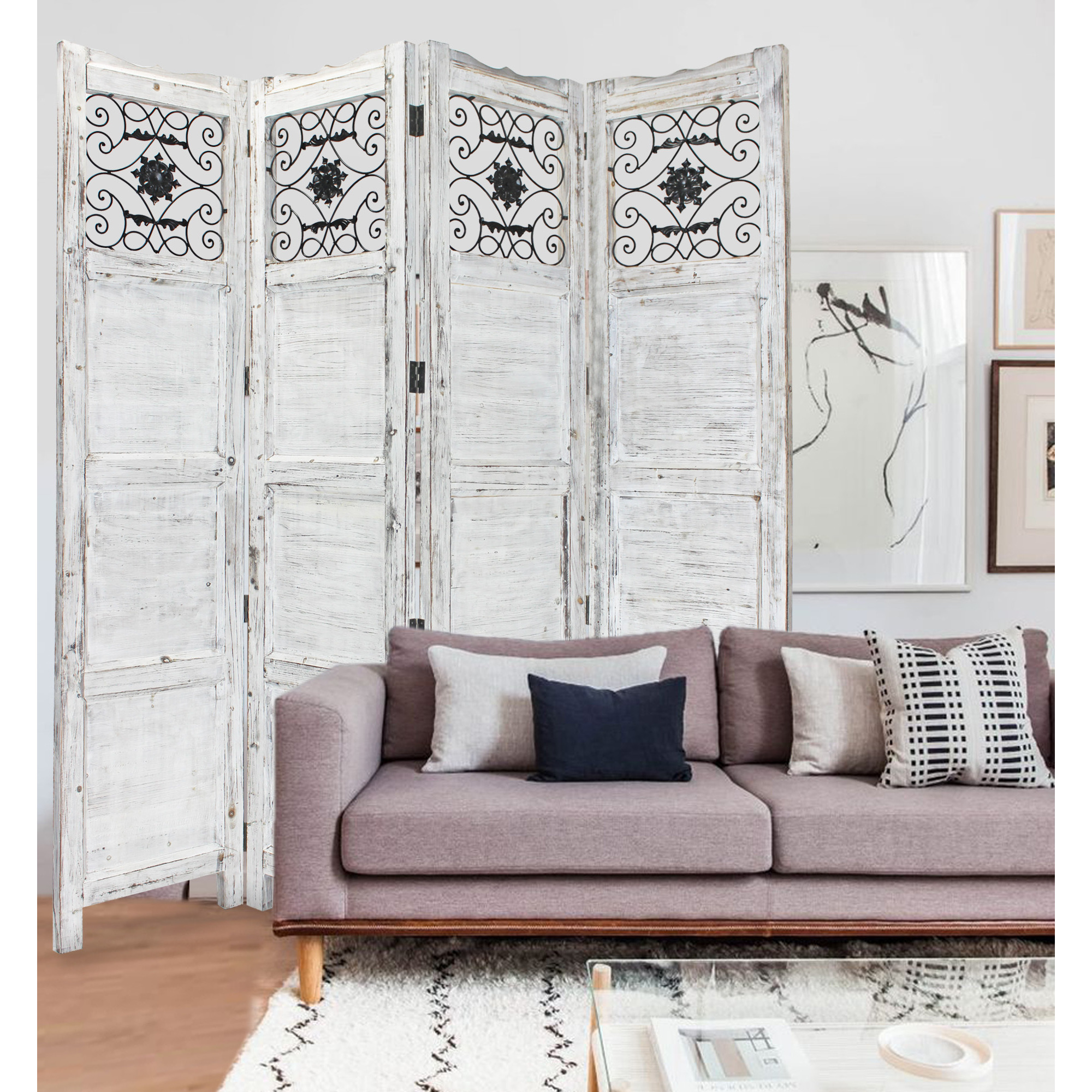 Screen Gems Nantucket Screen, SG-54 White