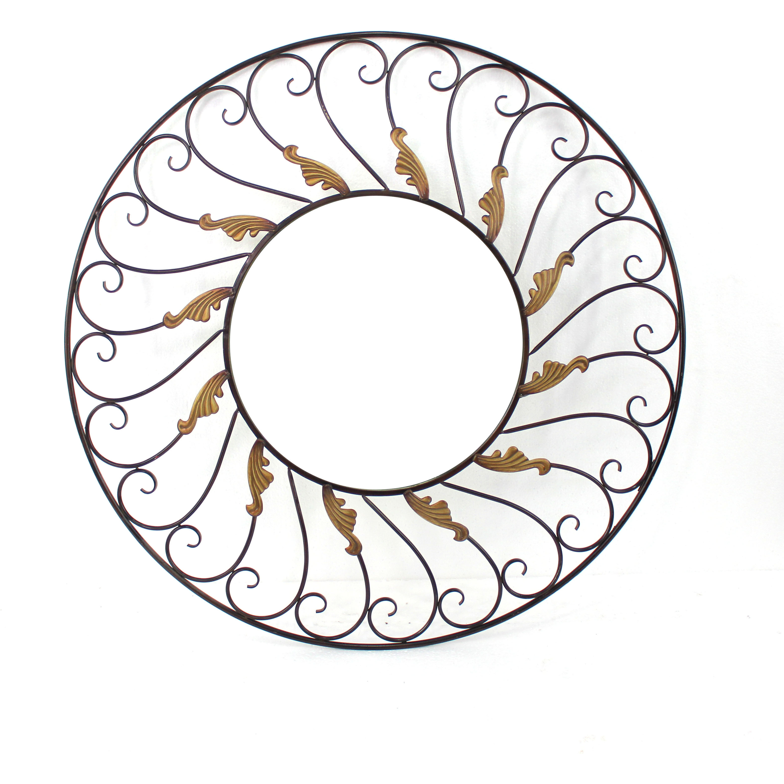 Vintage Decorative Metal Wall Mirror