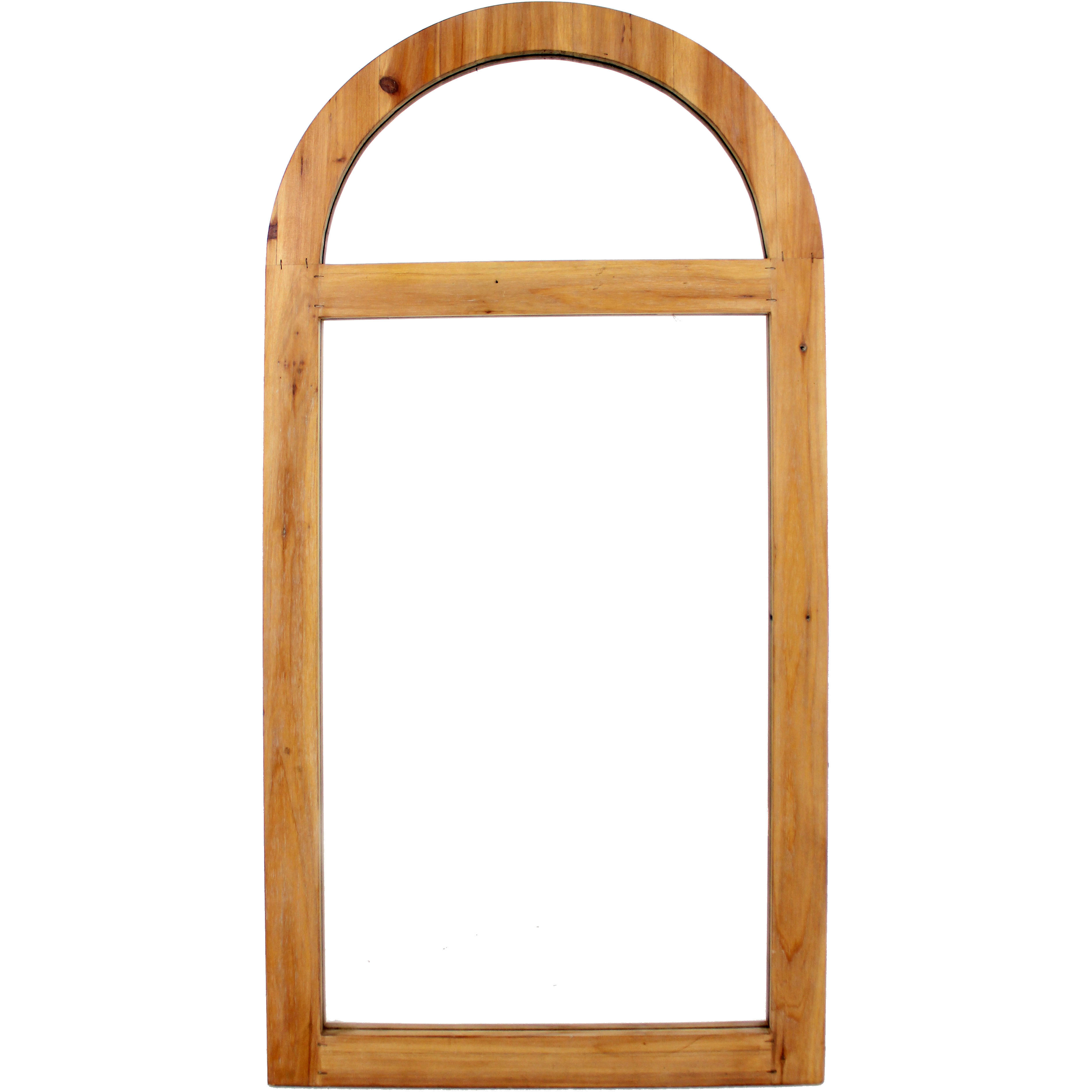 Rustic Dressing Mirror with Minimalist Wooden Window Frame
