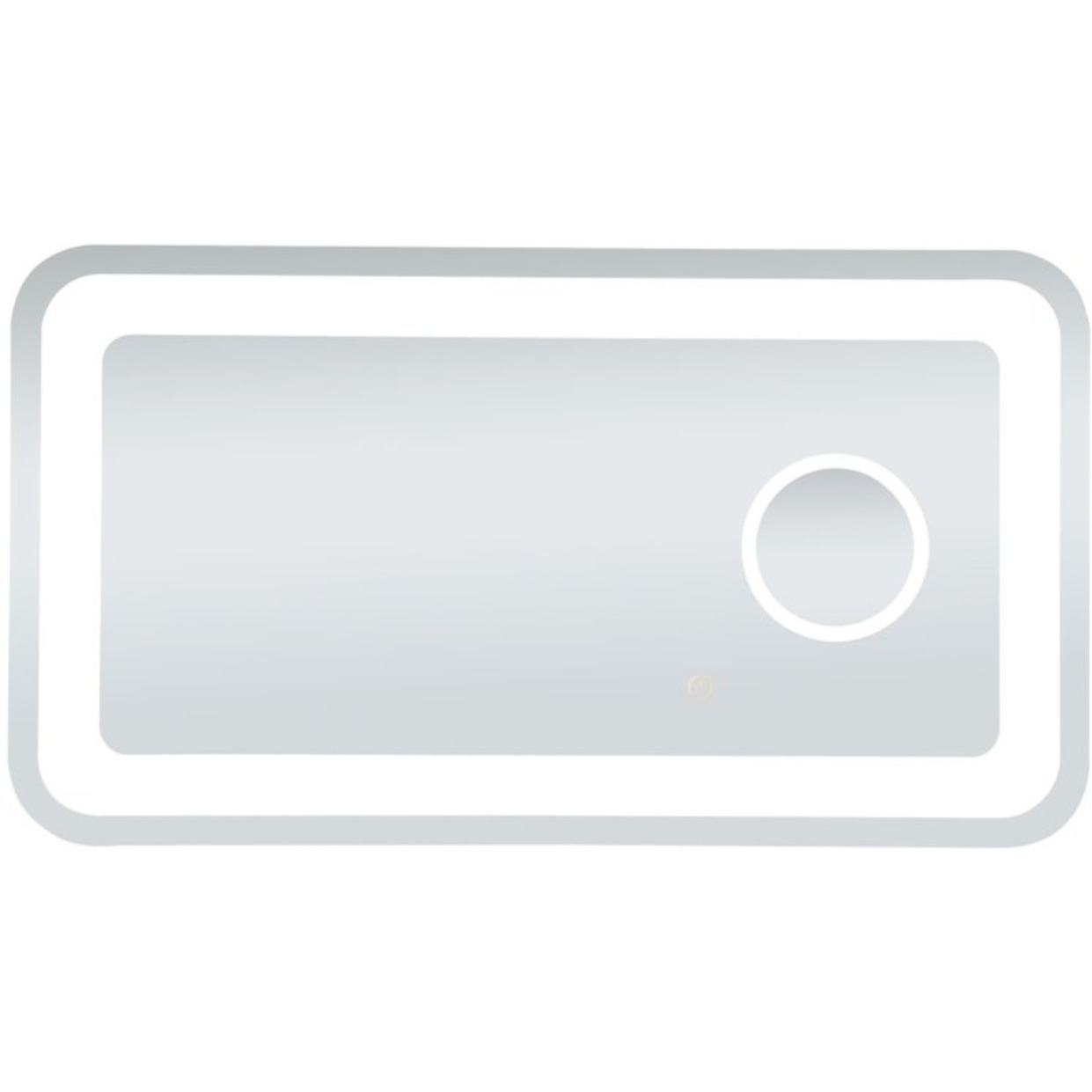 Lux 20in x 36in Hardwired LED mirror with magnifier and color changing temperature 3000K/4200K/6000K