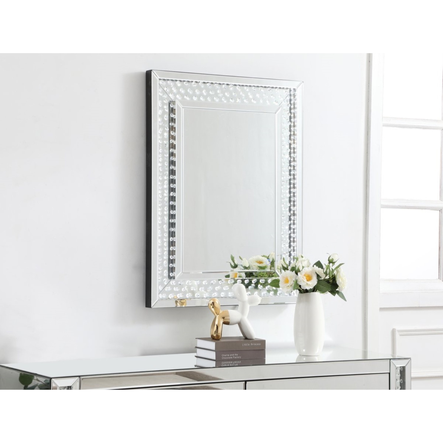 Raiden 28 x 36 inch led crystal mirror