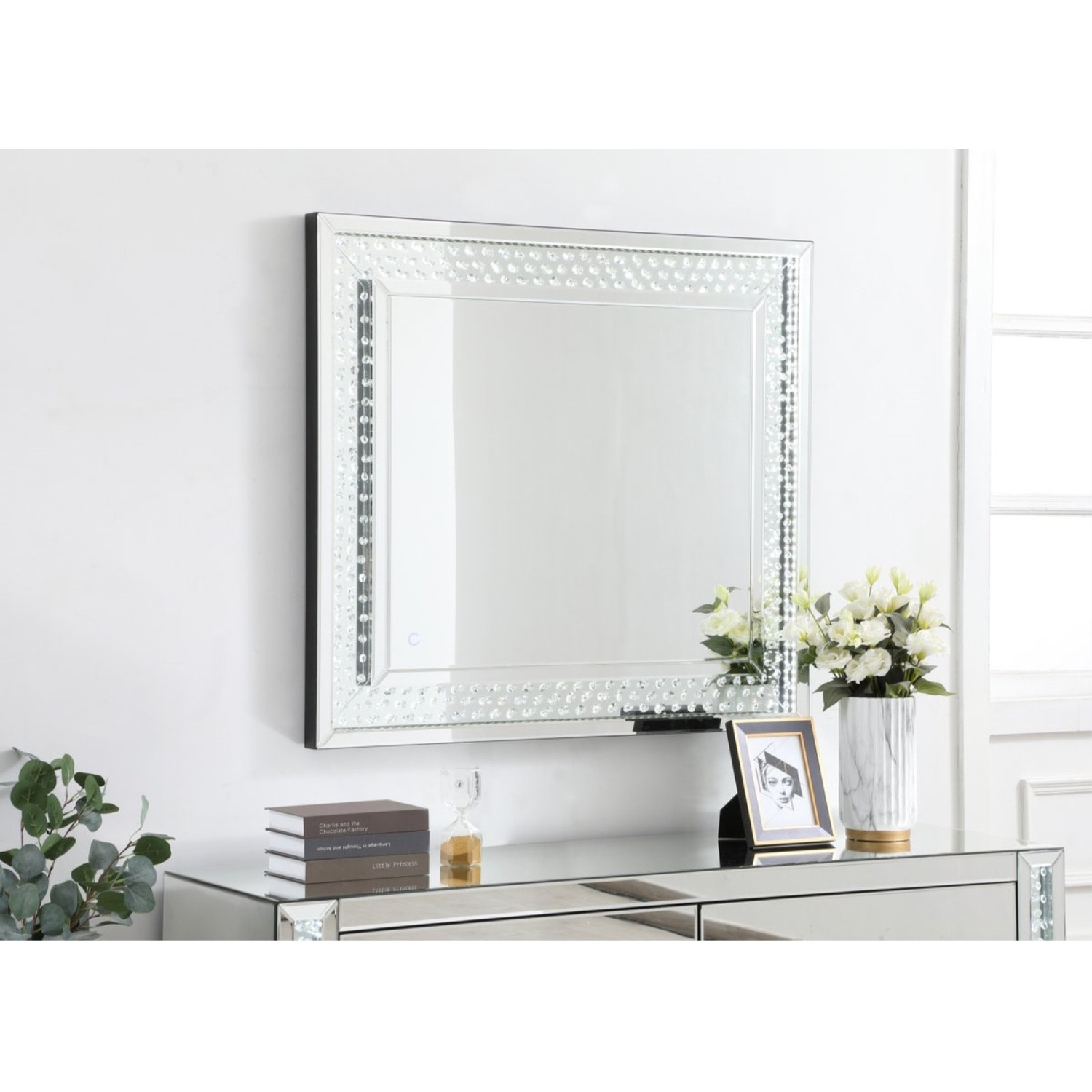 Raiden 36 x 40 inch led crystal mirror