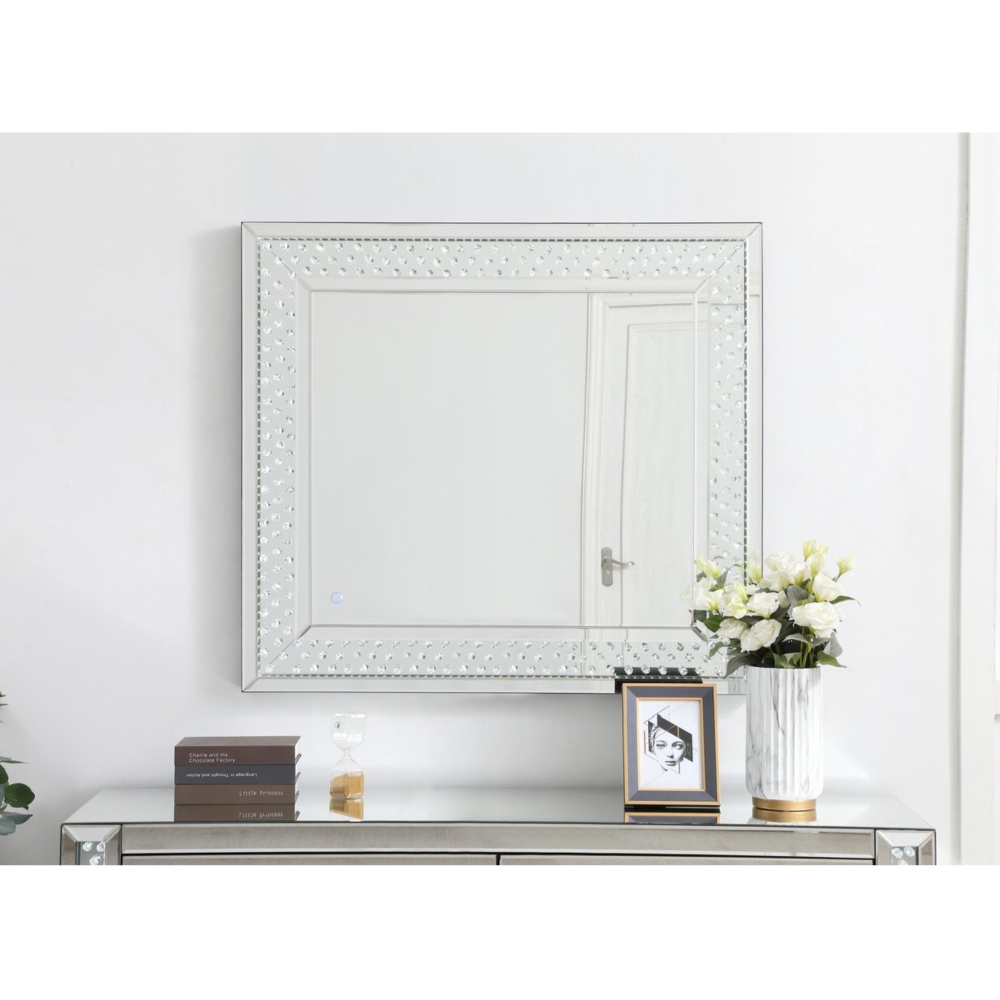Raiden 36 x 40 inch led crystal mirror