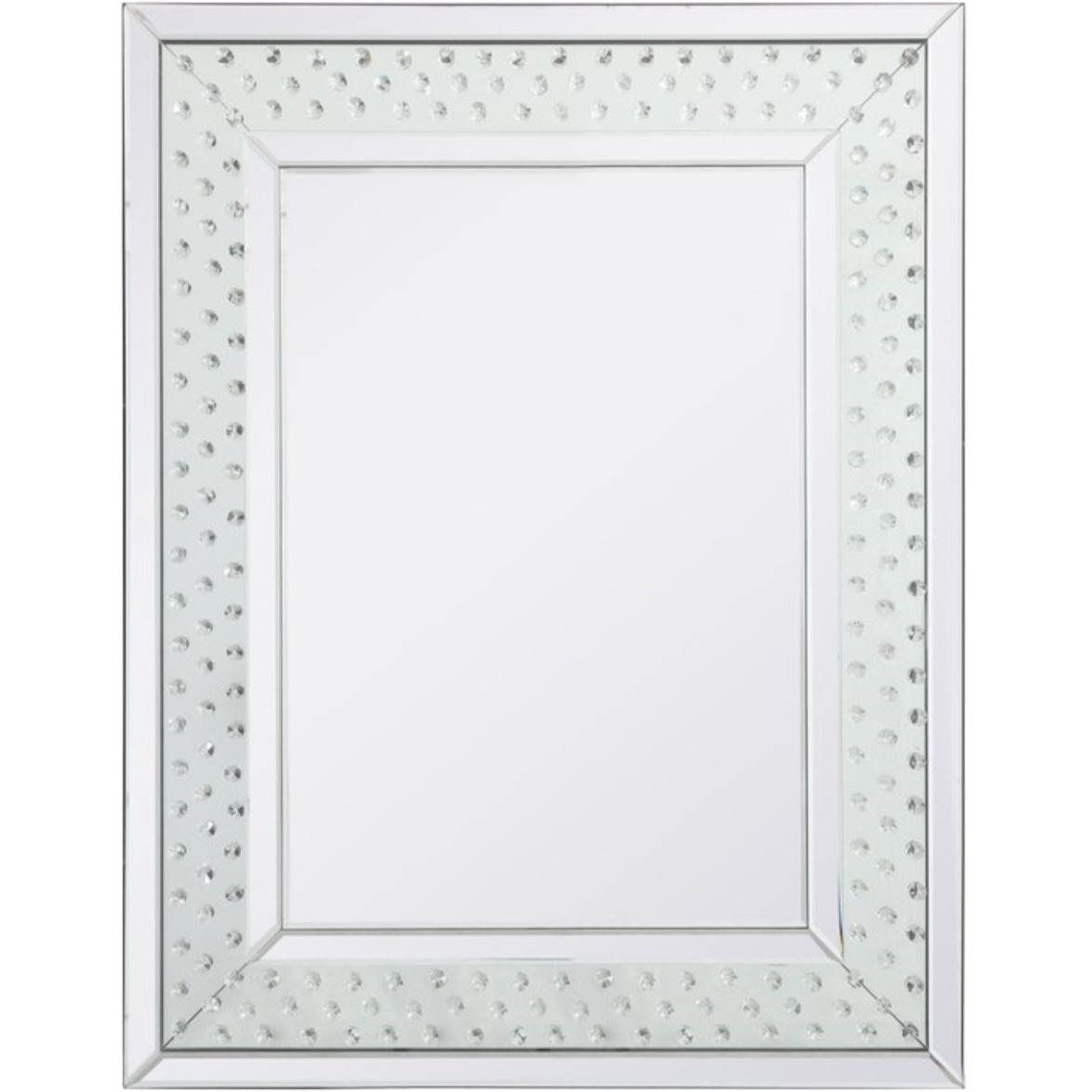 Sparkle collection crystal mirror 28 x 36 inch