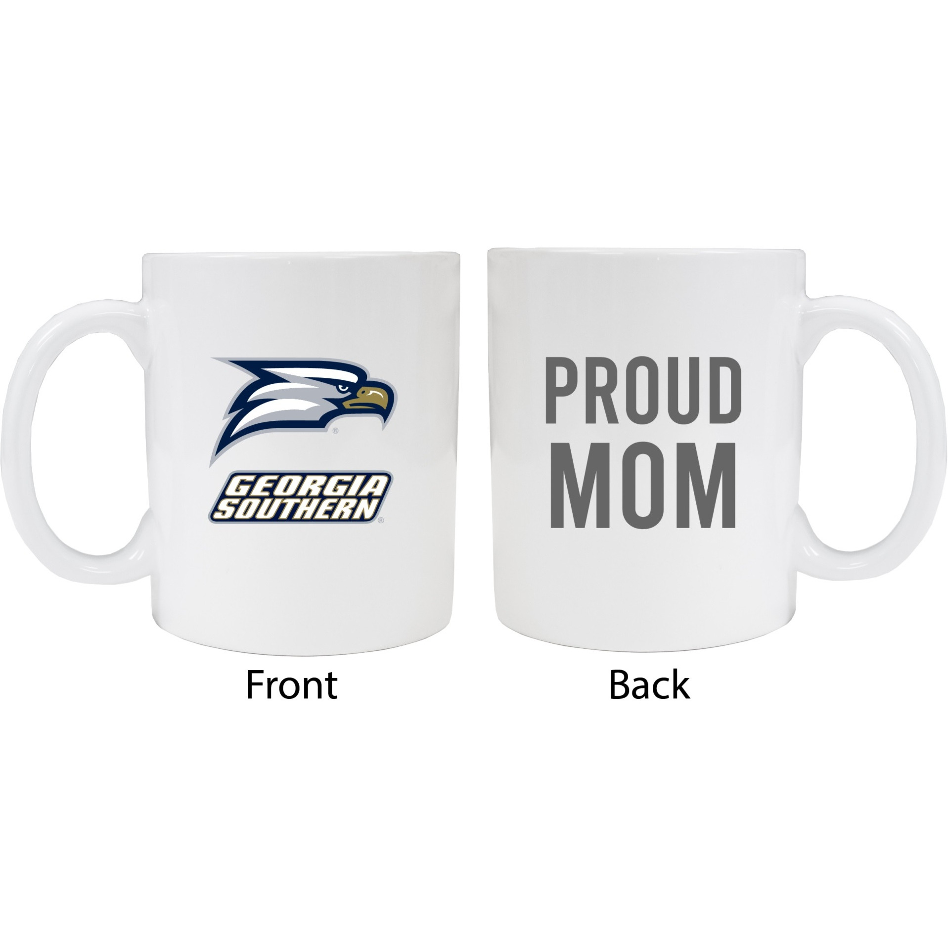 Georgia Southern Eagles Proud Mom White Ceramic Coffee Mug