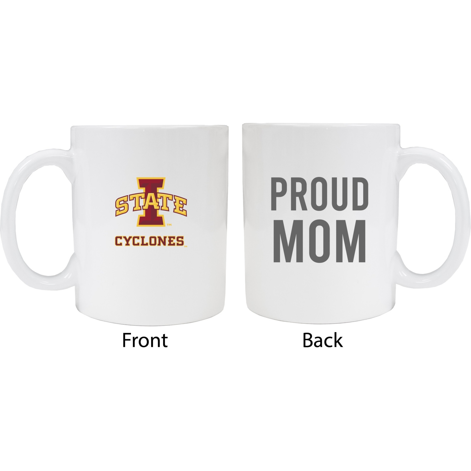 Iowa State Cyclones Proud Mom White Ceramic Coffee Mug