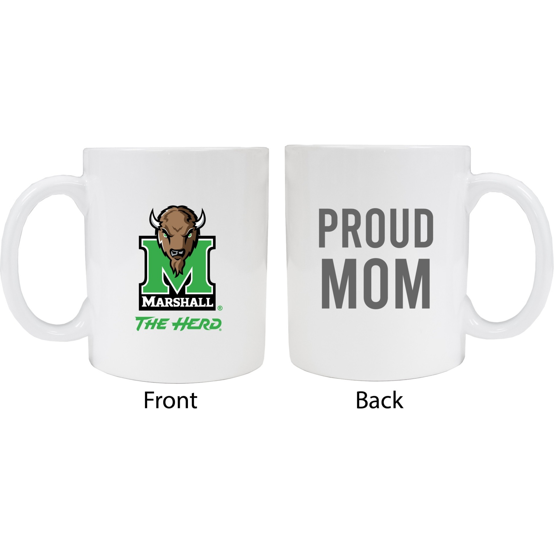 Marshall Thundering Herd Proud Mom White Ceramic Coffee Mug
