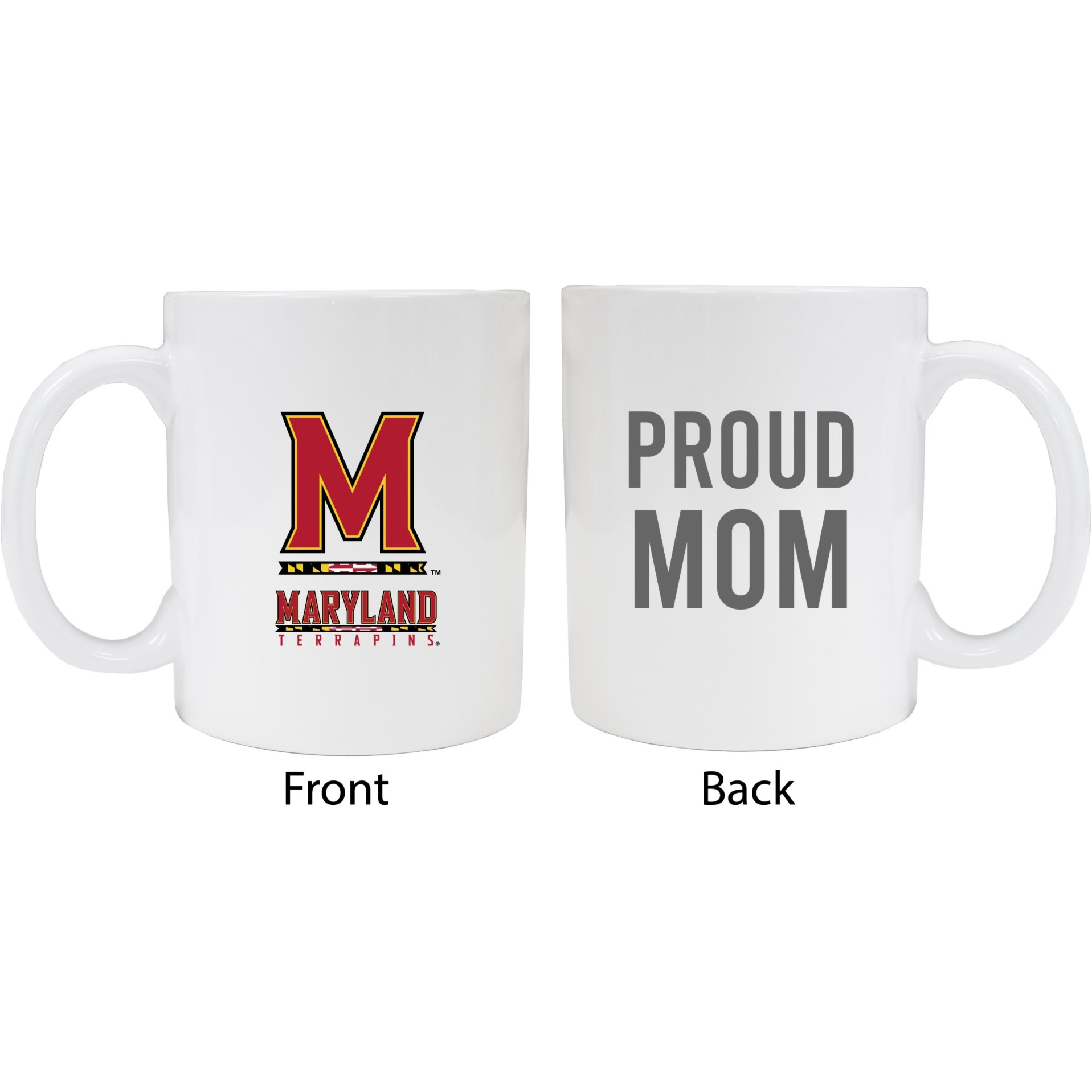 Maryland Terrapins Proud Mom White Ceramic Coffee Mug