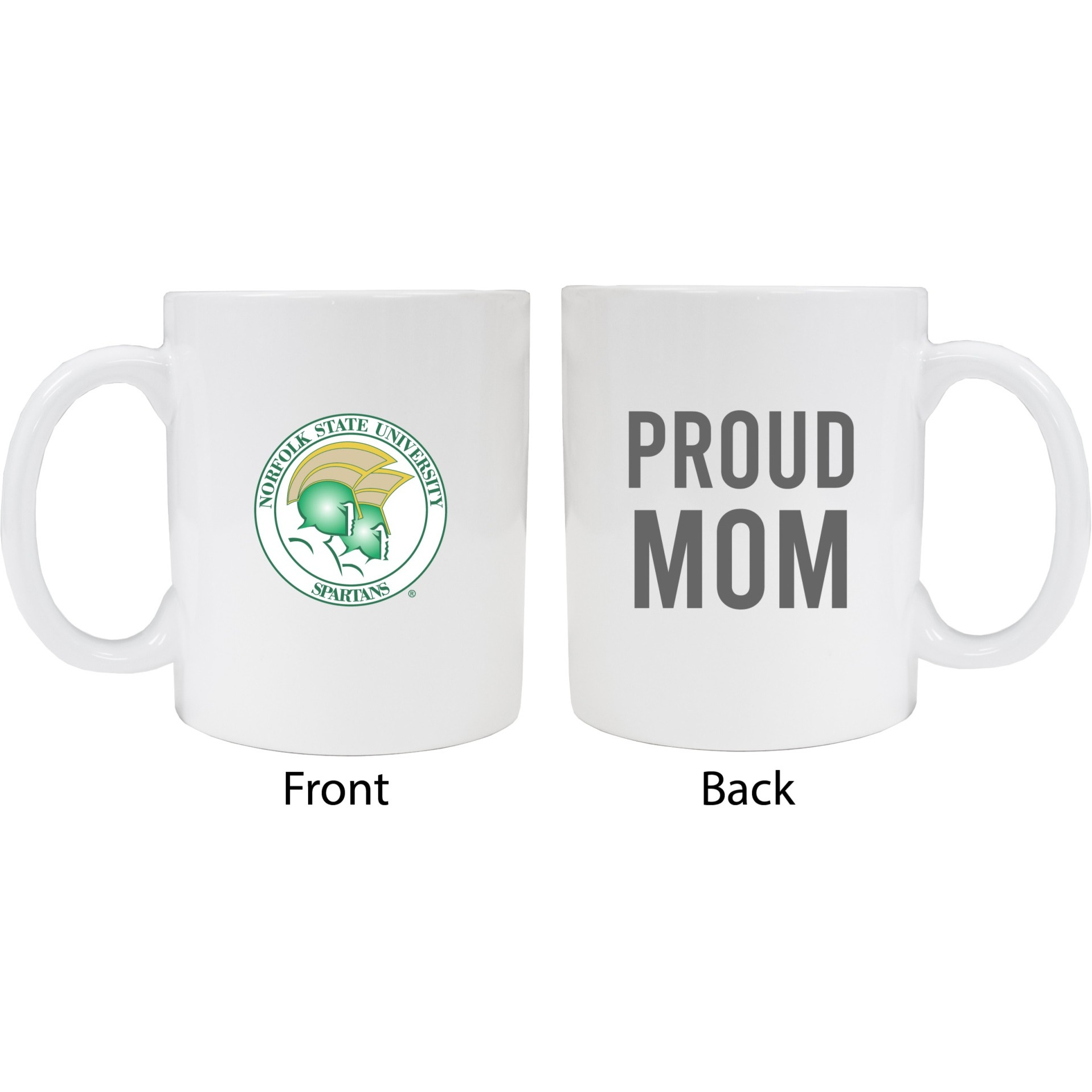 Norfolk State University Proud Mom White Ceramic Coffee Mug