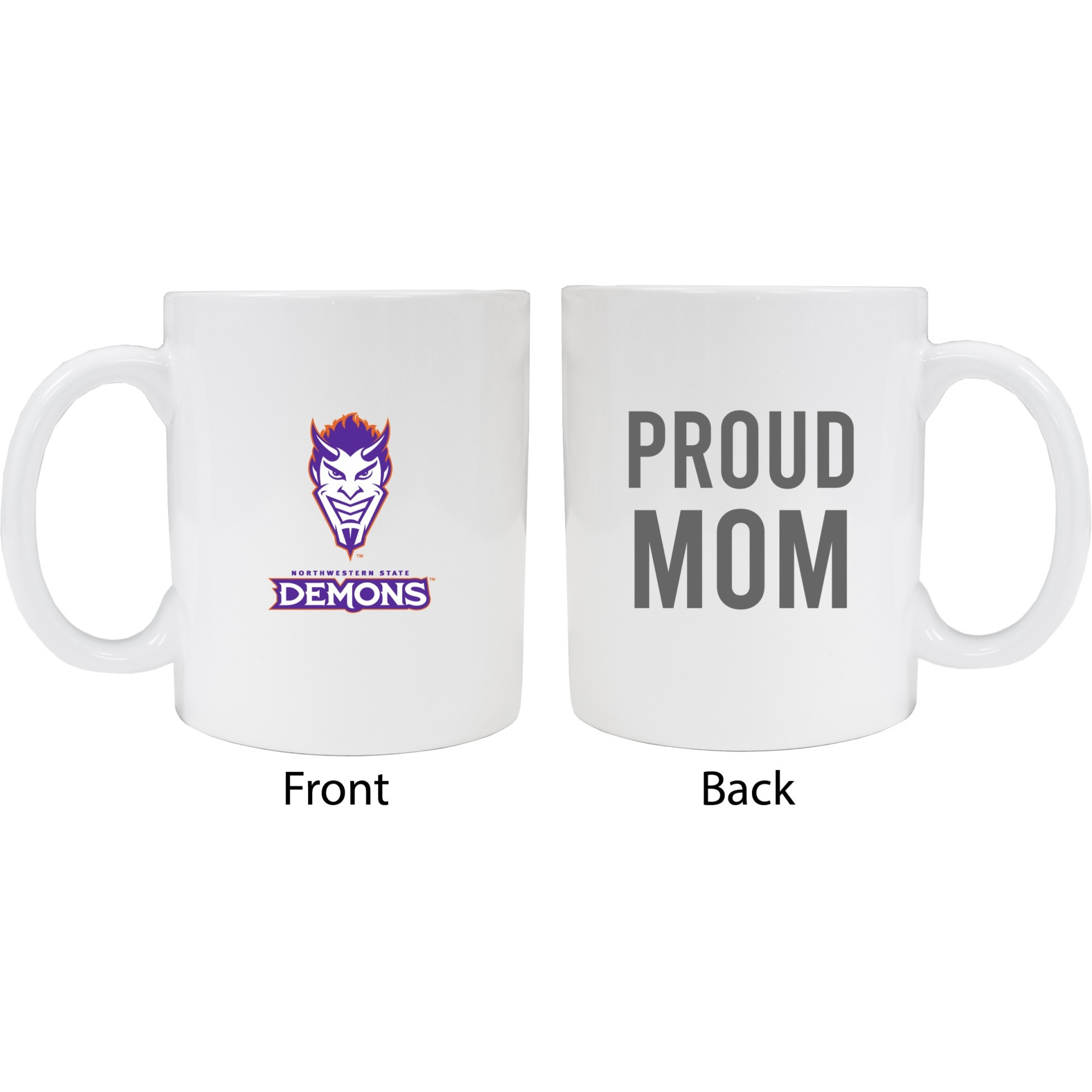 Northwestern State Demons Proud Mom White Ceramic Coffee Mug