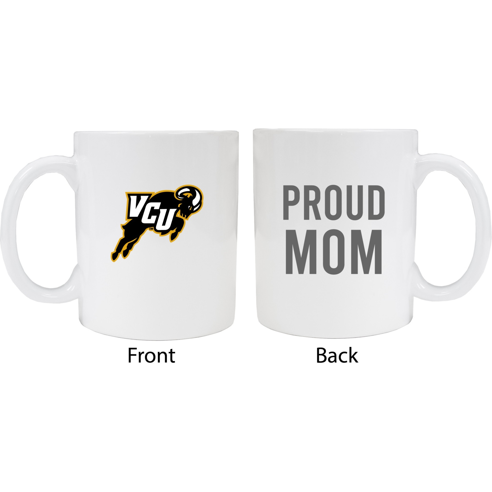 Virginia Commonwealth Proud Mom White Ceramic Coffee Mug
