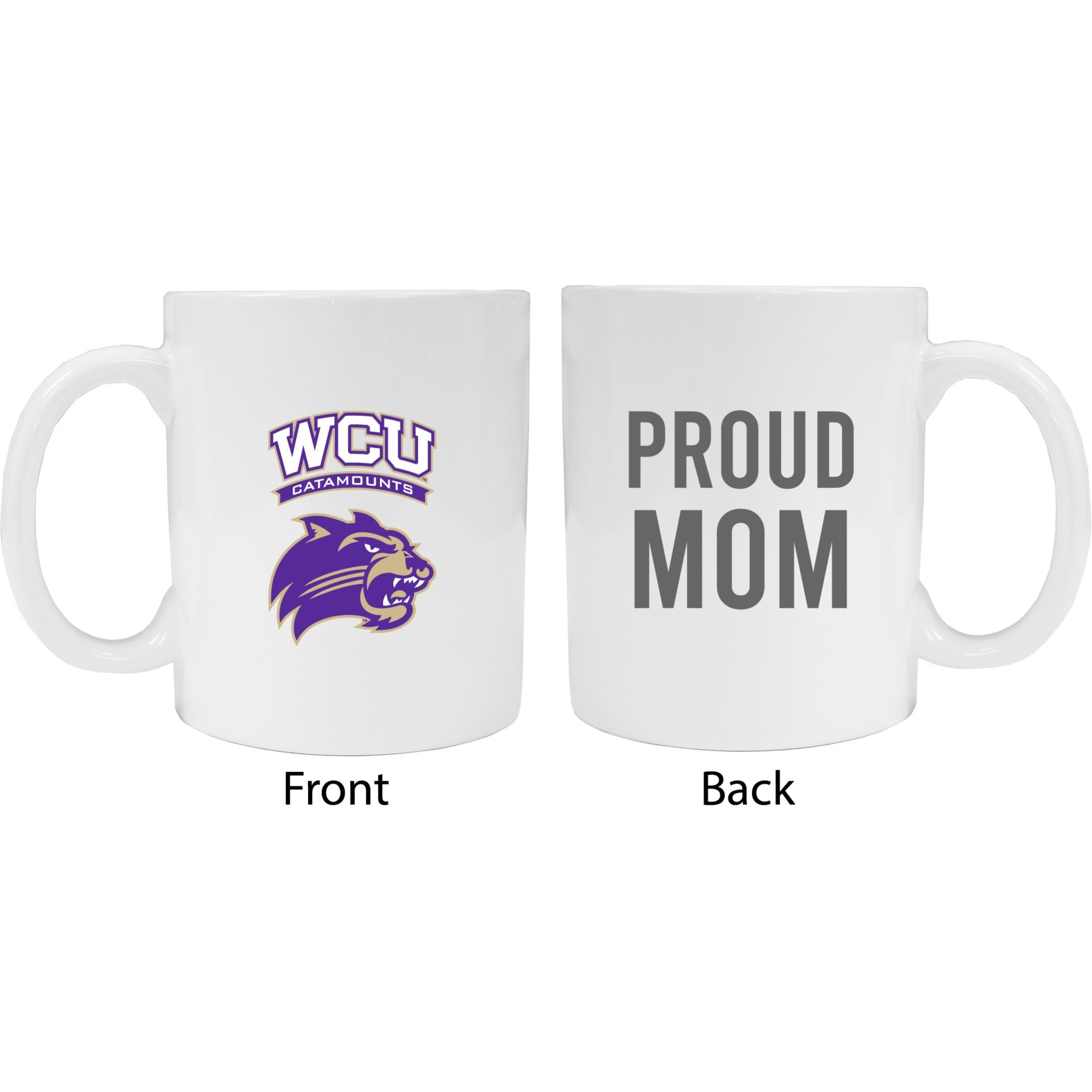 Western Carolina University Proud Mom White Ceramic Coffee Mug