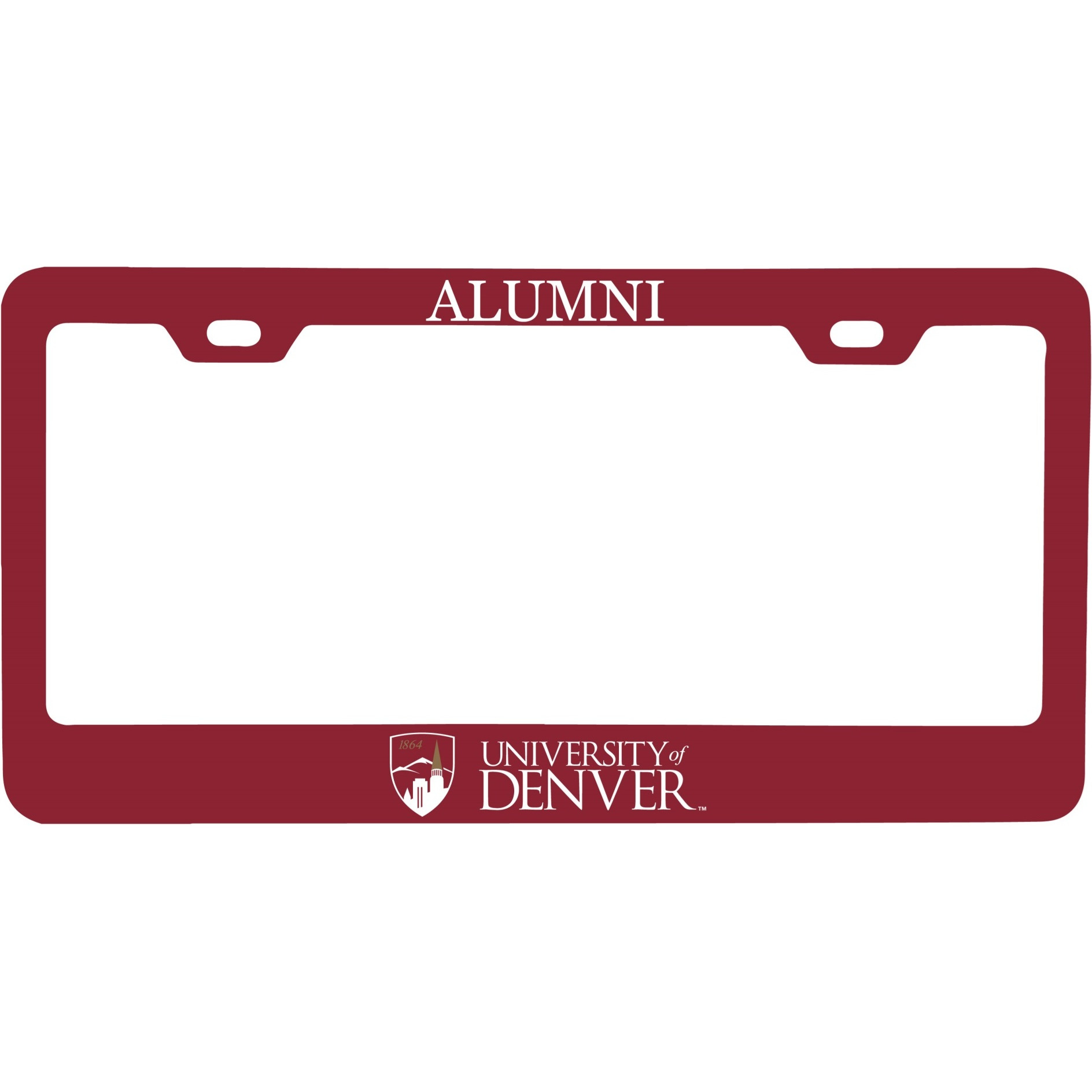 University of Denver Pioneers Alumni License Plate Frame New For 2020