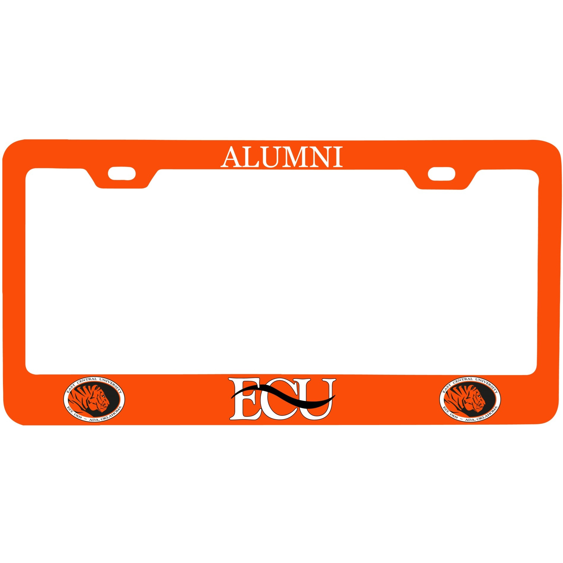 East Central University Tigers Alumni License Plate Frame New For 2020