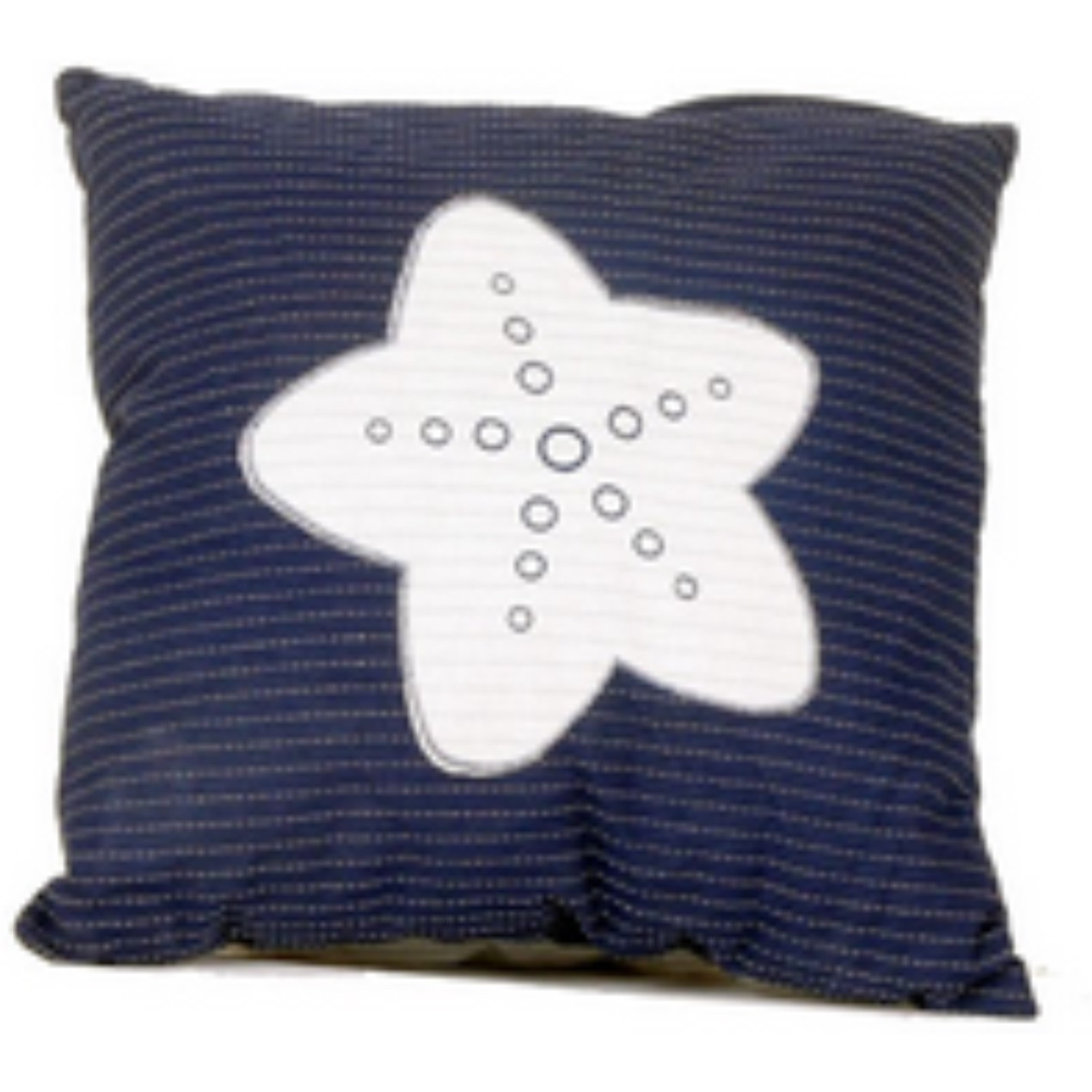 Anne Home - Blue Pillow White Star