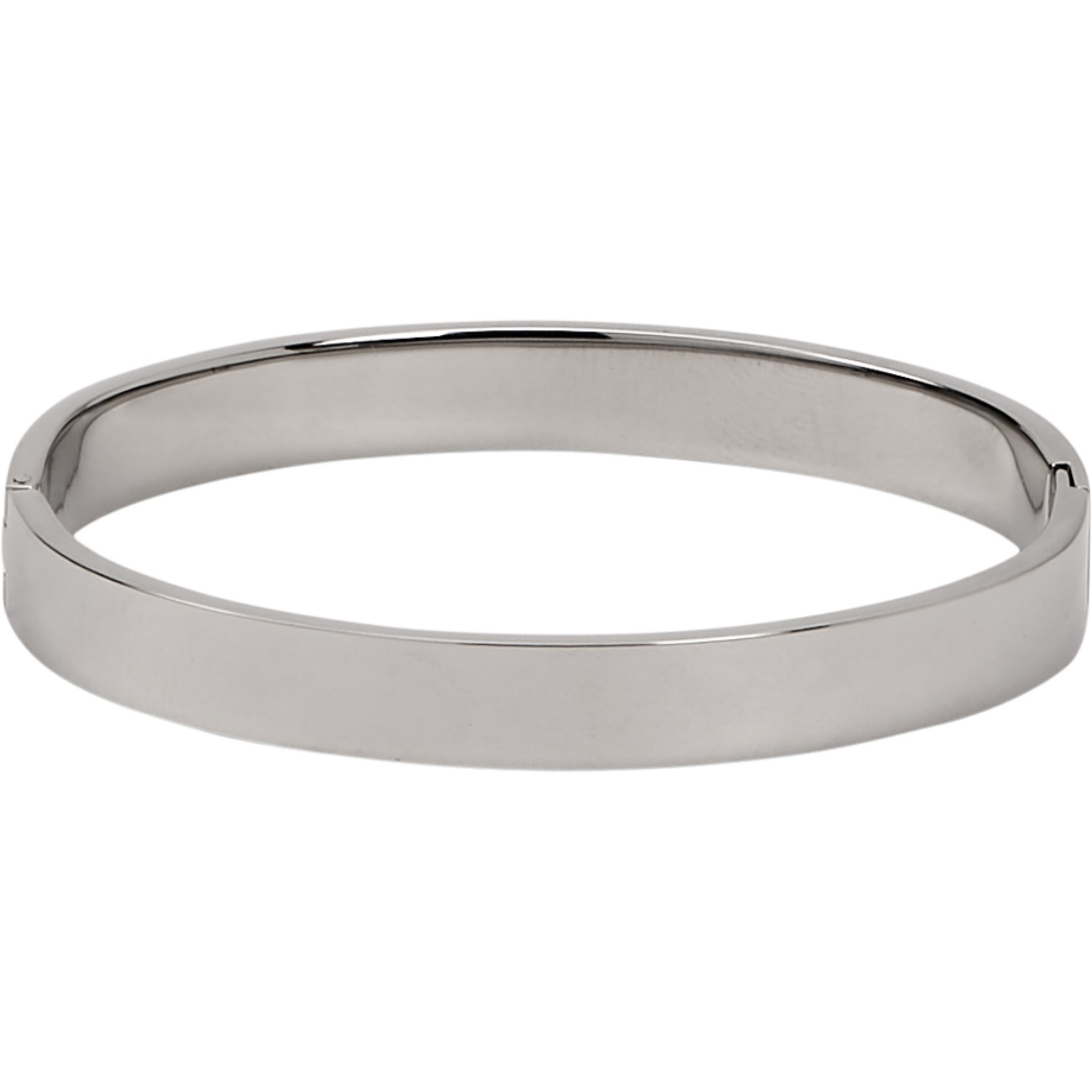 Stainless Steel 1/4" Plain Hidden Clasp Bracelet