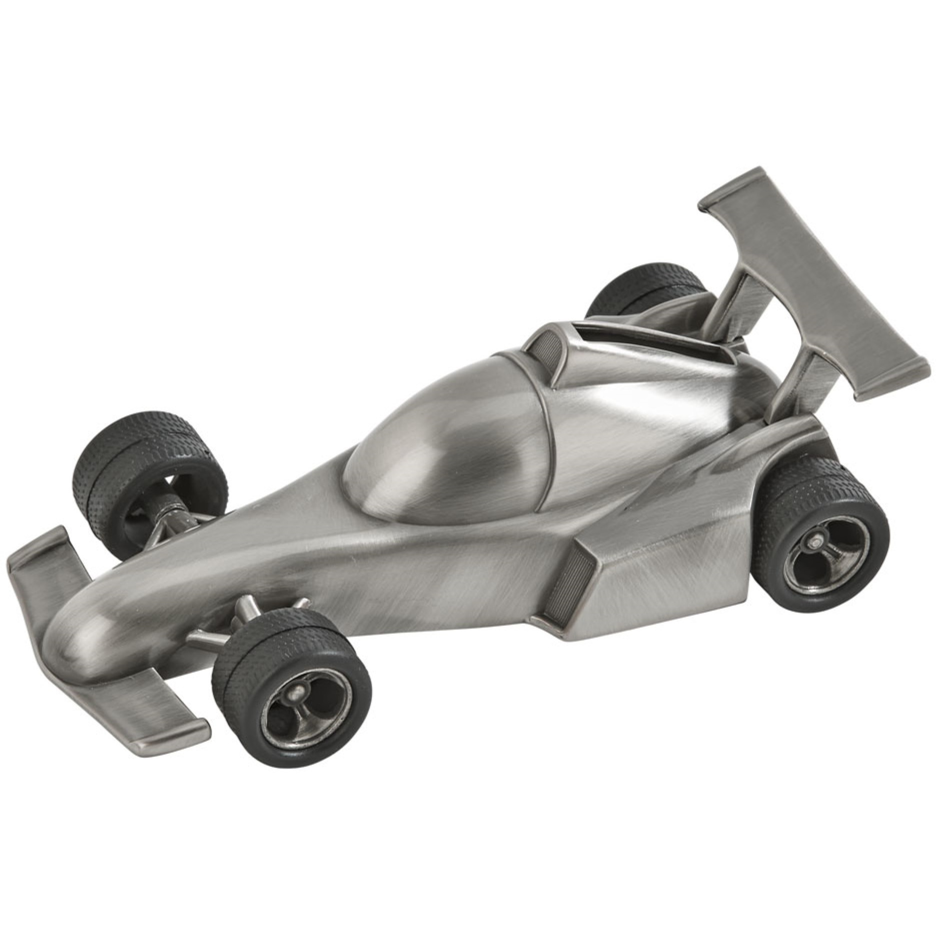 Race Car Bank, Pewter Finish 3" X 6"