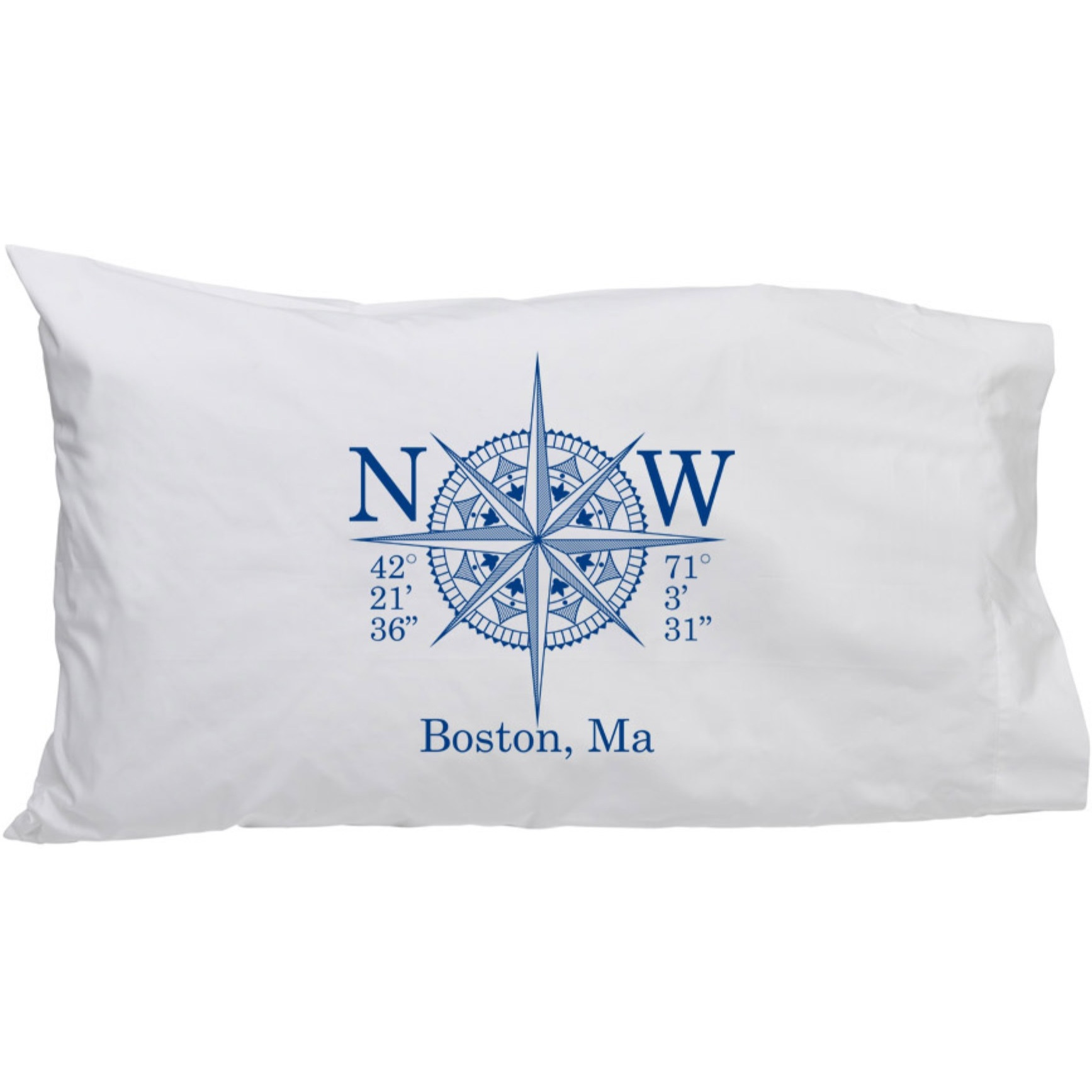 Pillow Case Long/Lat (Location)