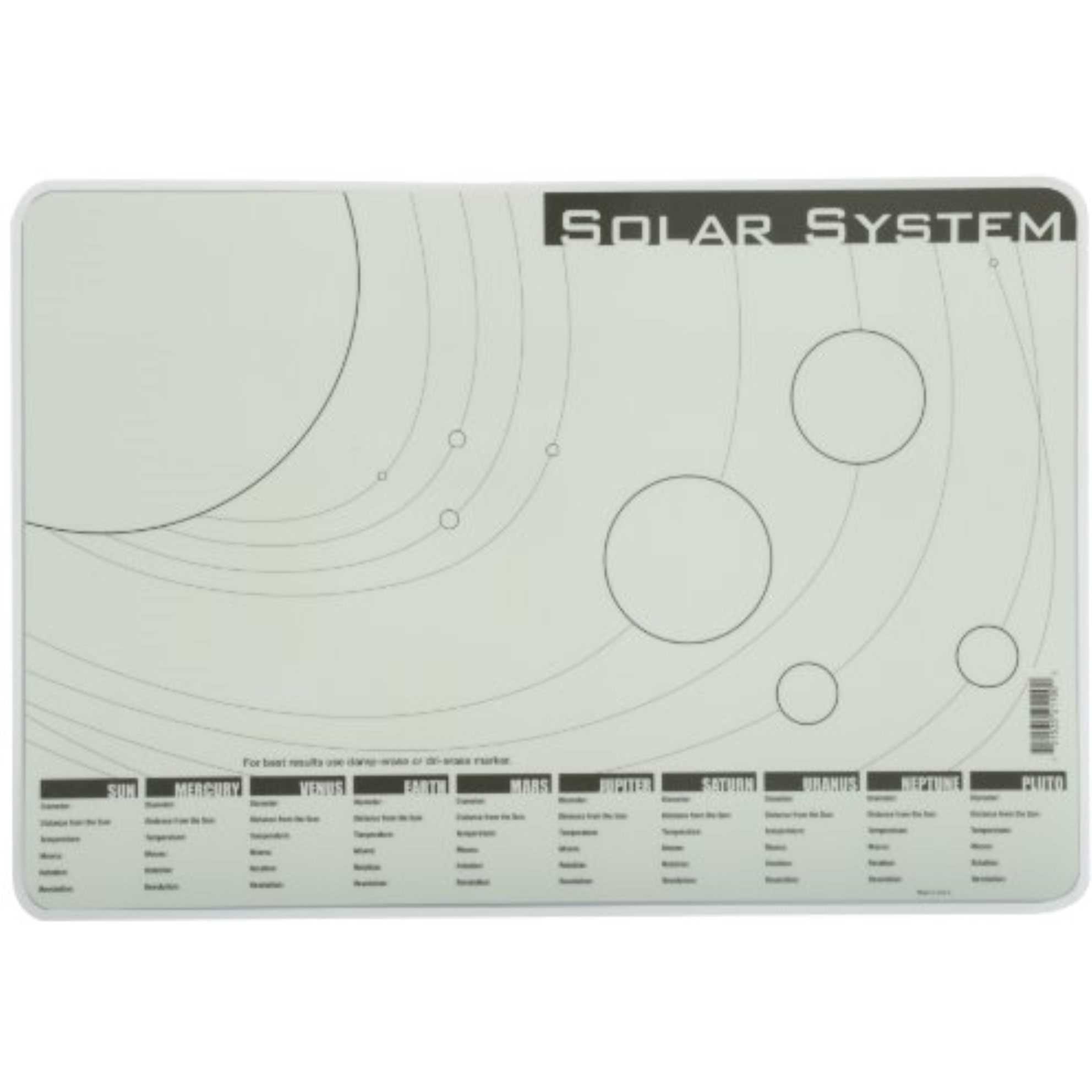 SOLAR SYSTEM PLACEMAT