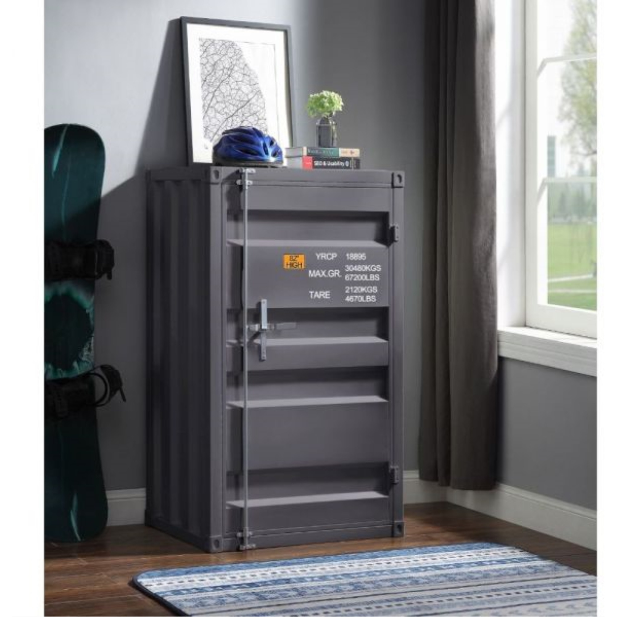35925 Chest (Single Door) - Gunmetal