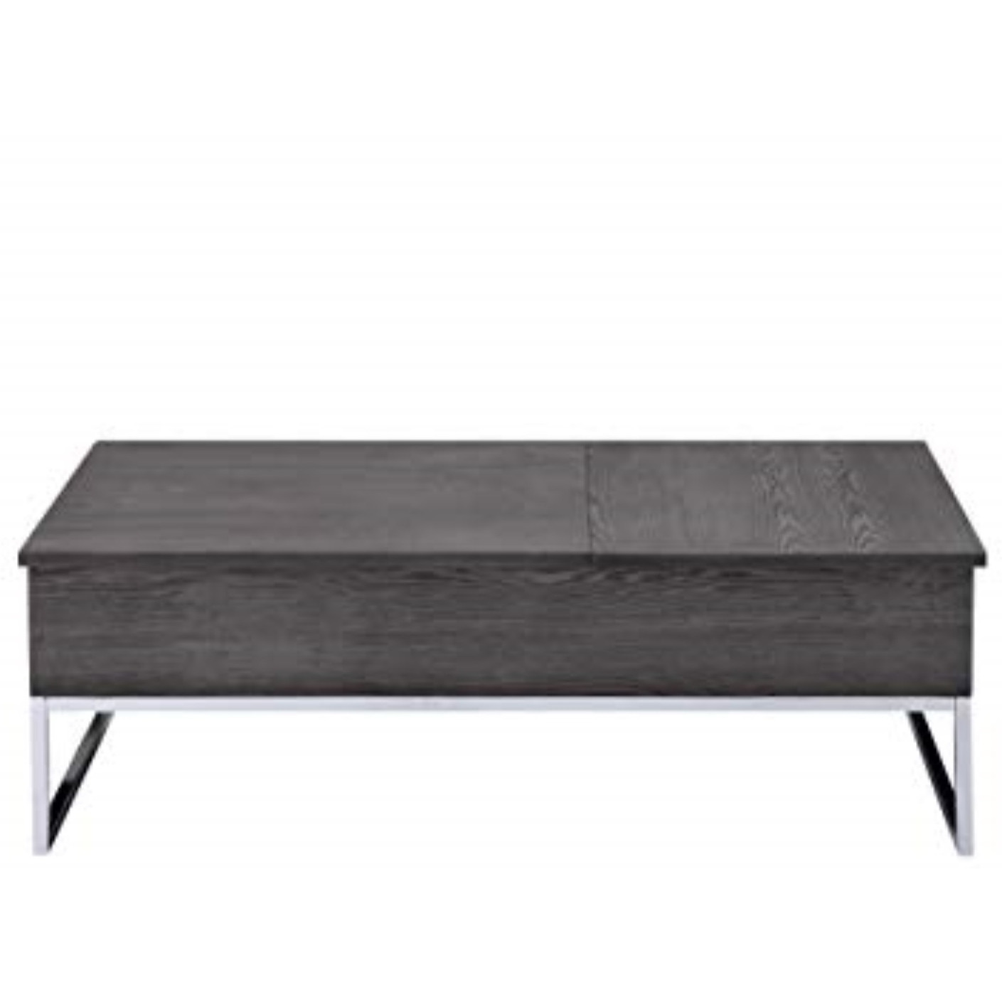 81170 Coffee Table w/Lift Top - Gray Oak & Chrome