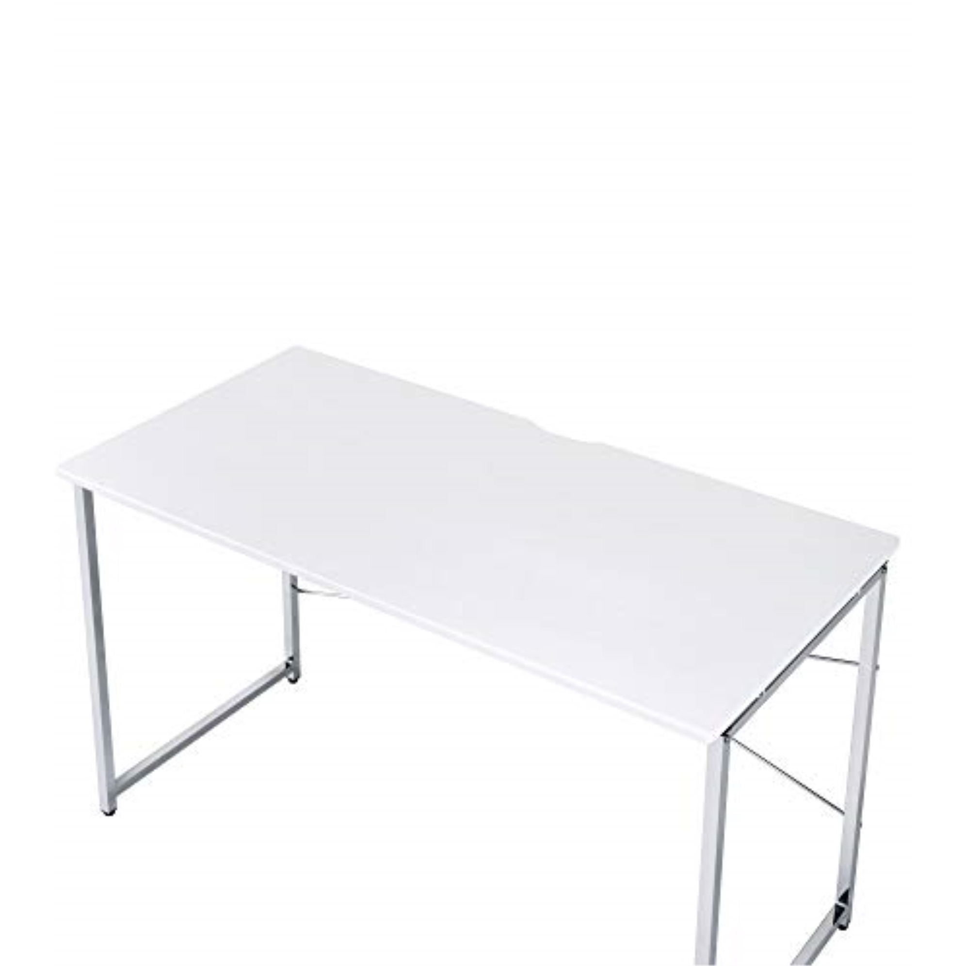 93190 Writing Desk - White & Chrome Finish