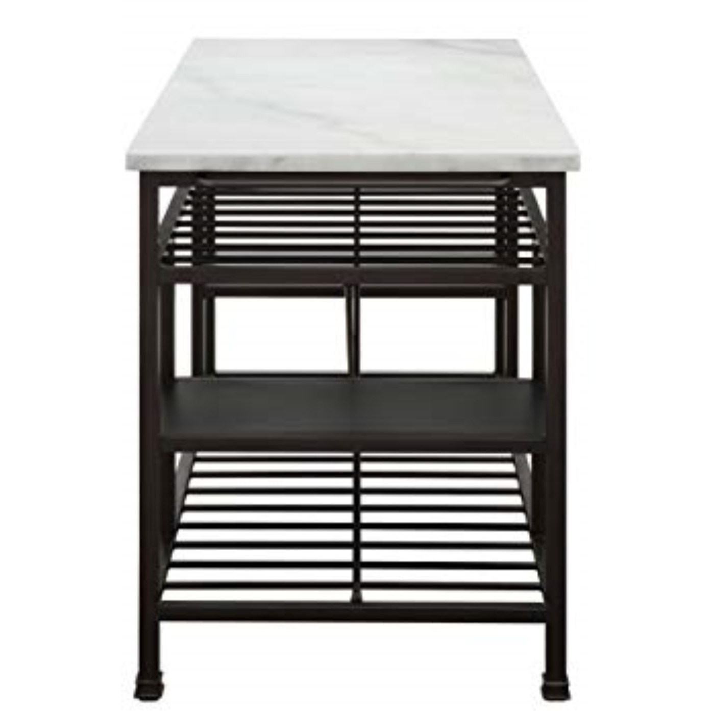 98400 Kitchen Island (Counter) - Marble & Gunmetal