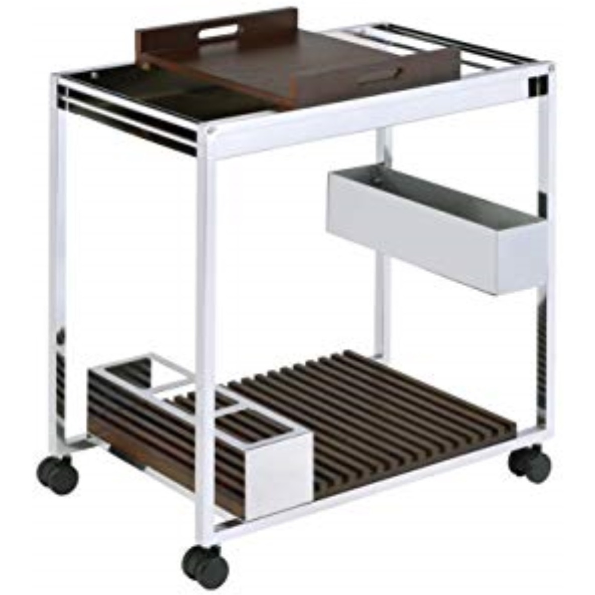 98420 Serving Cart - Chrome