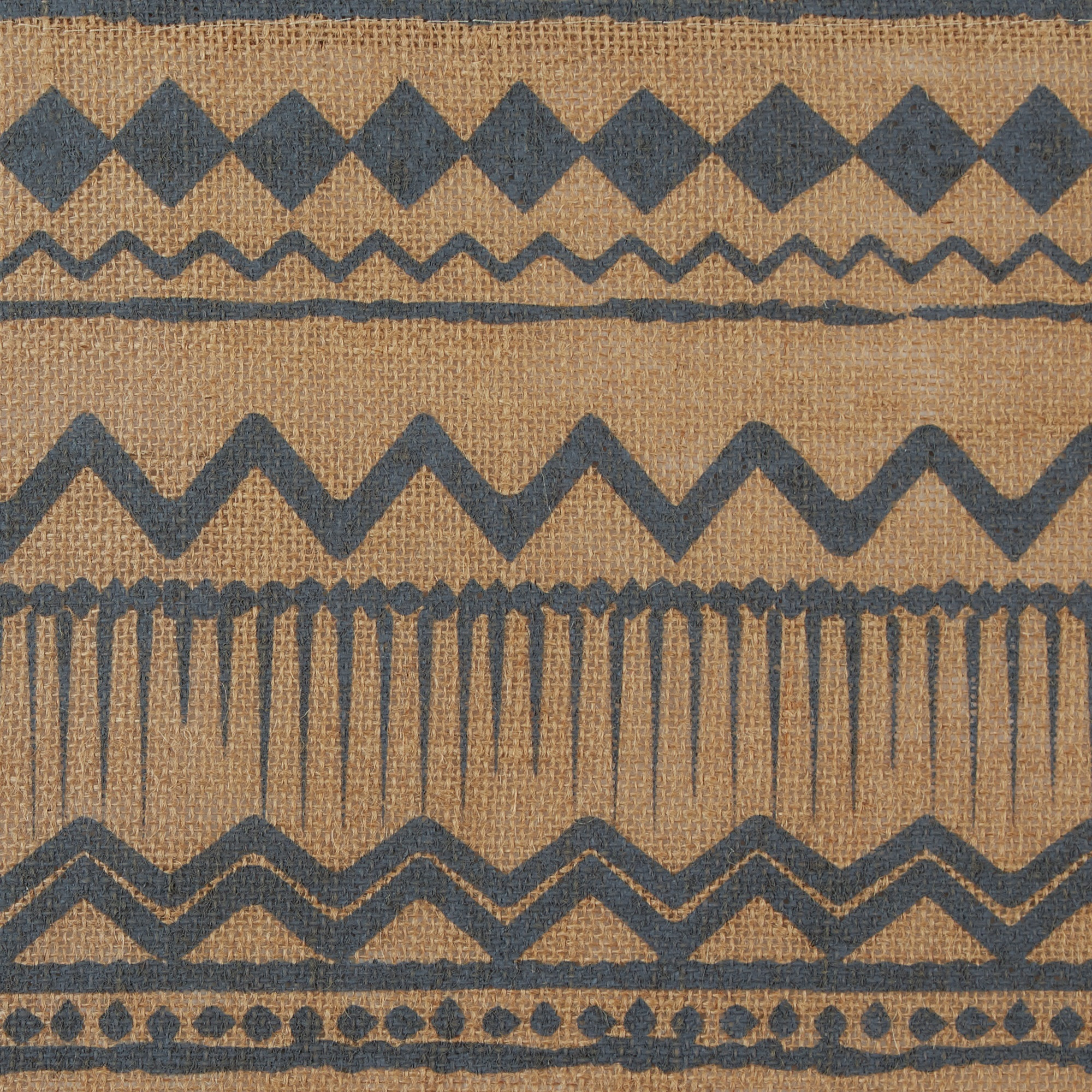 DII Mineral Aztec Print On Natural Jute Table Runner 14x72