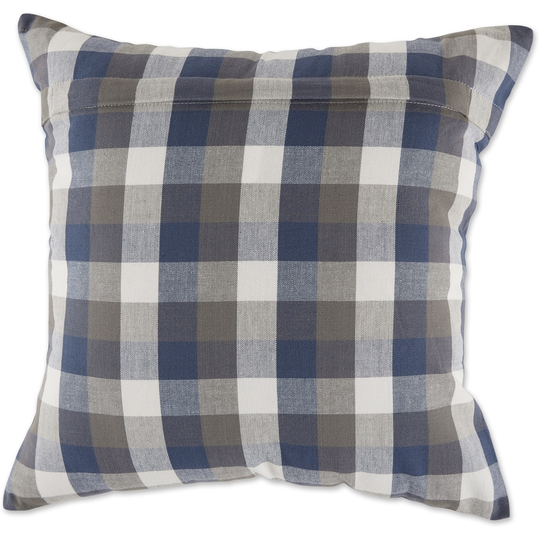 DII Gray, French Blue and Semi-Bleach Pillow Cover 18x18 inch, 4 Piece