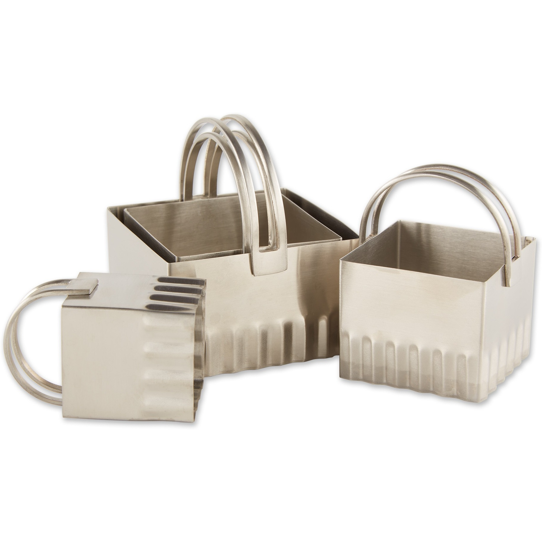 RSVP Biscuit Cutters - Square Rippled Set Of 4