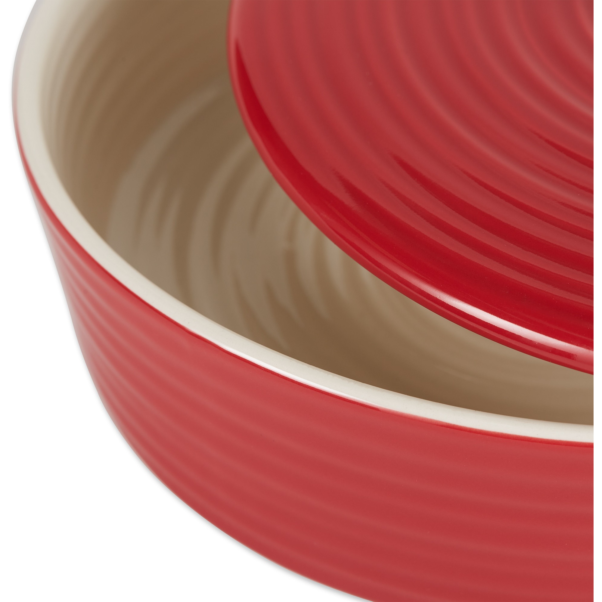 RSVP Tortilla Warmer - 10in - Stoneware - Red