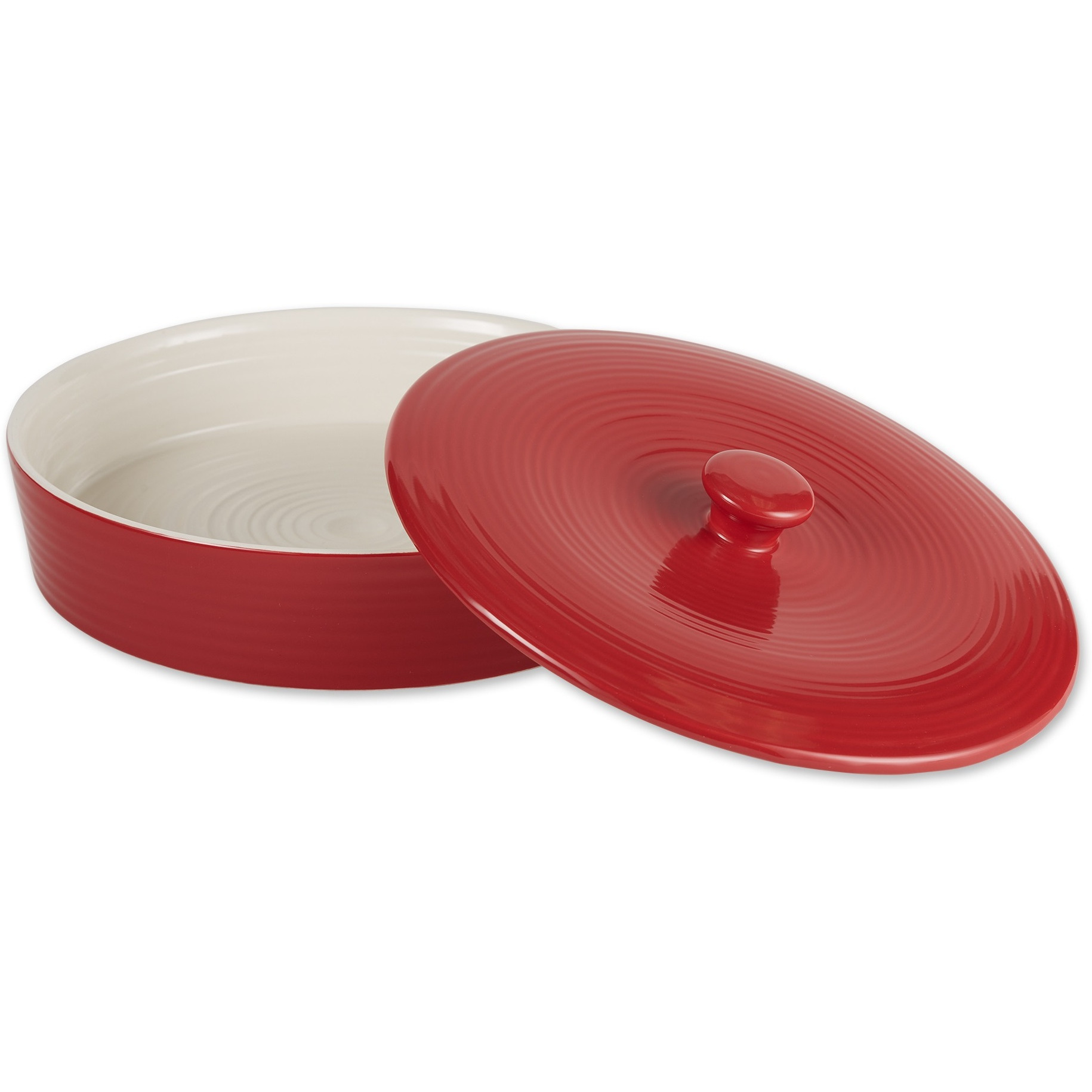 RSVP Tortilla Warmer - 10in - Stoneware - Red