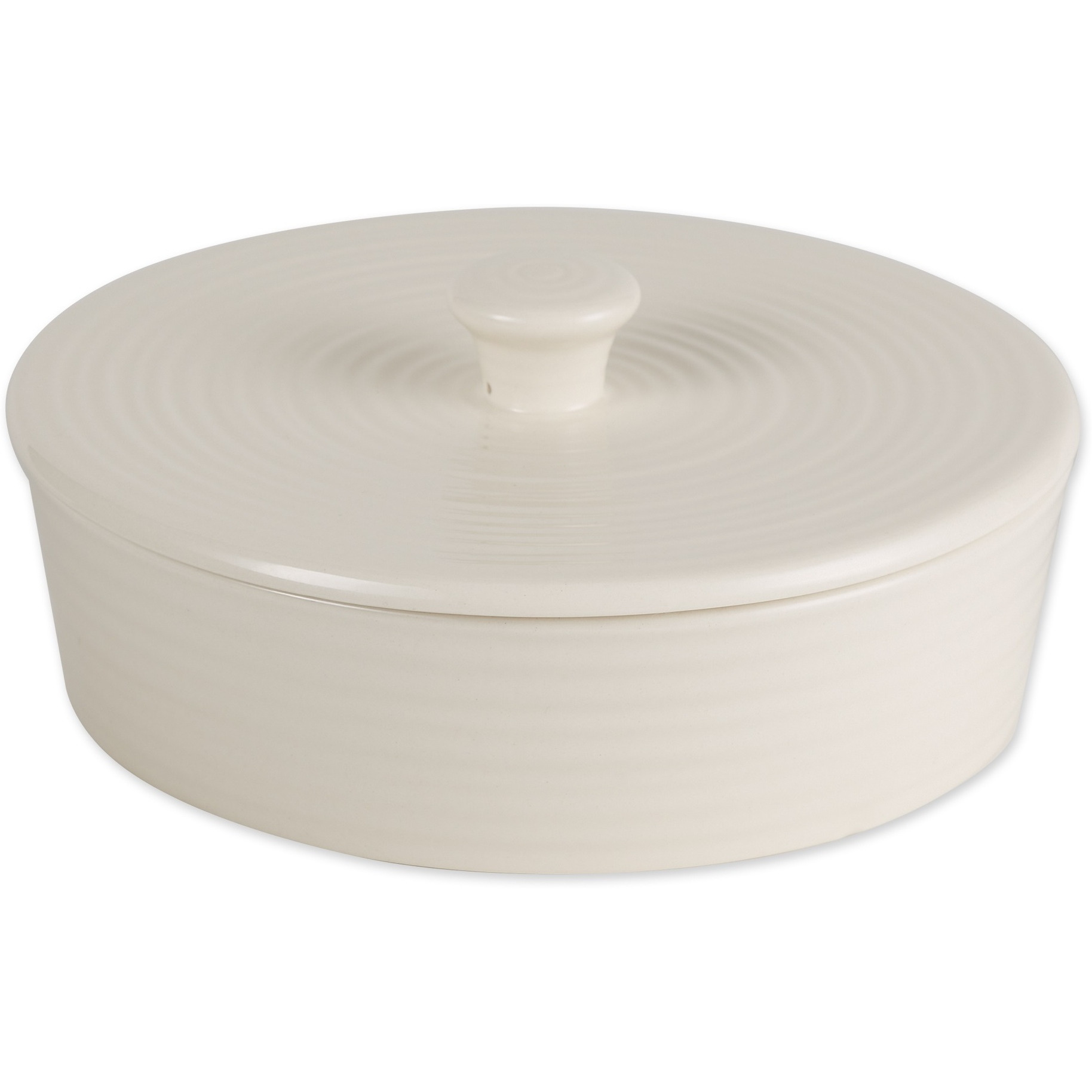 RSVP Tortilla Warmer - 8in - Stoneware - White