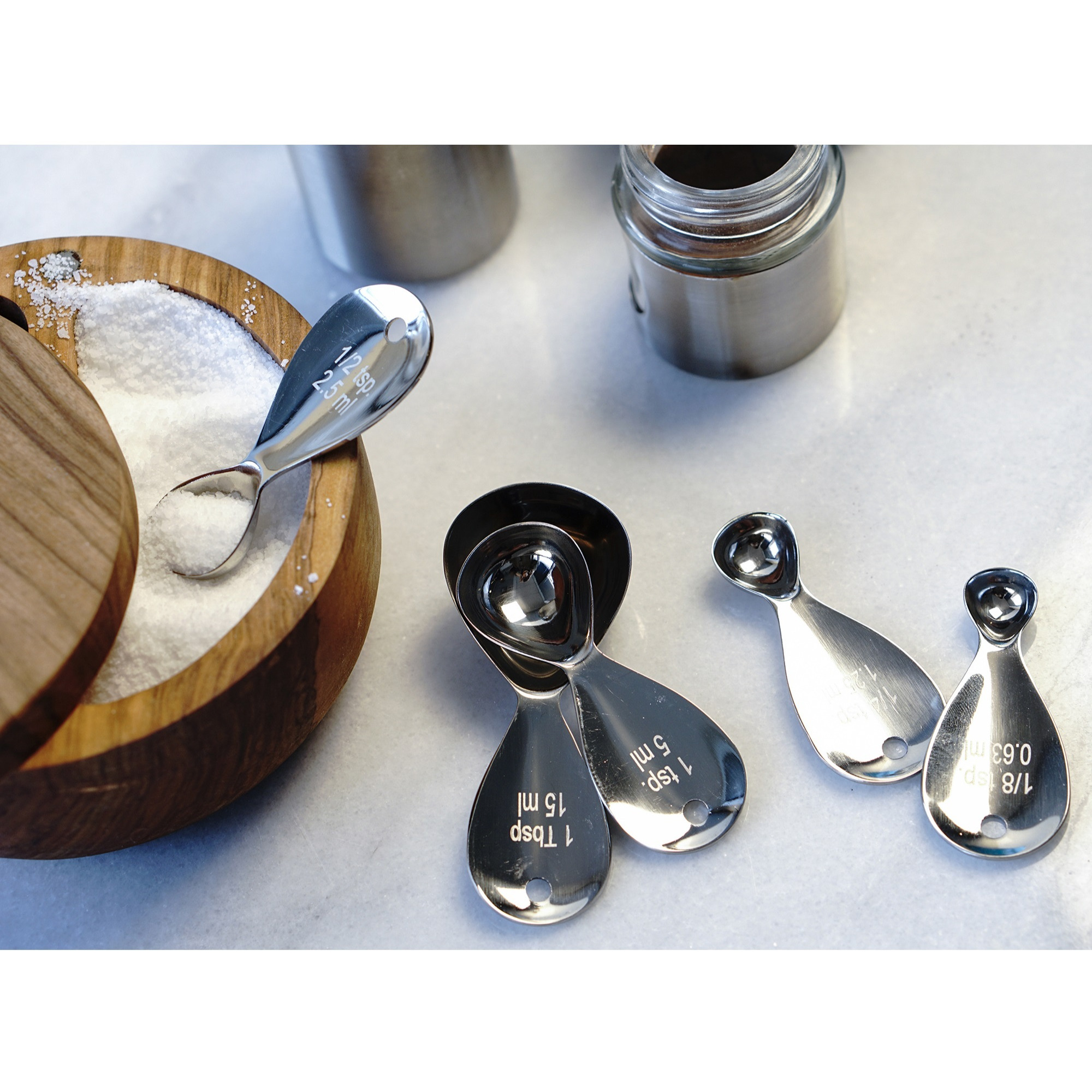 RSVP Measuring Spoon - Teardrop Set Of 5