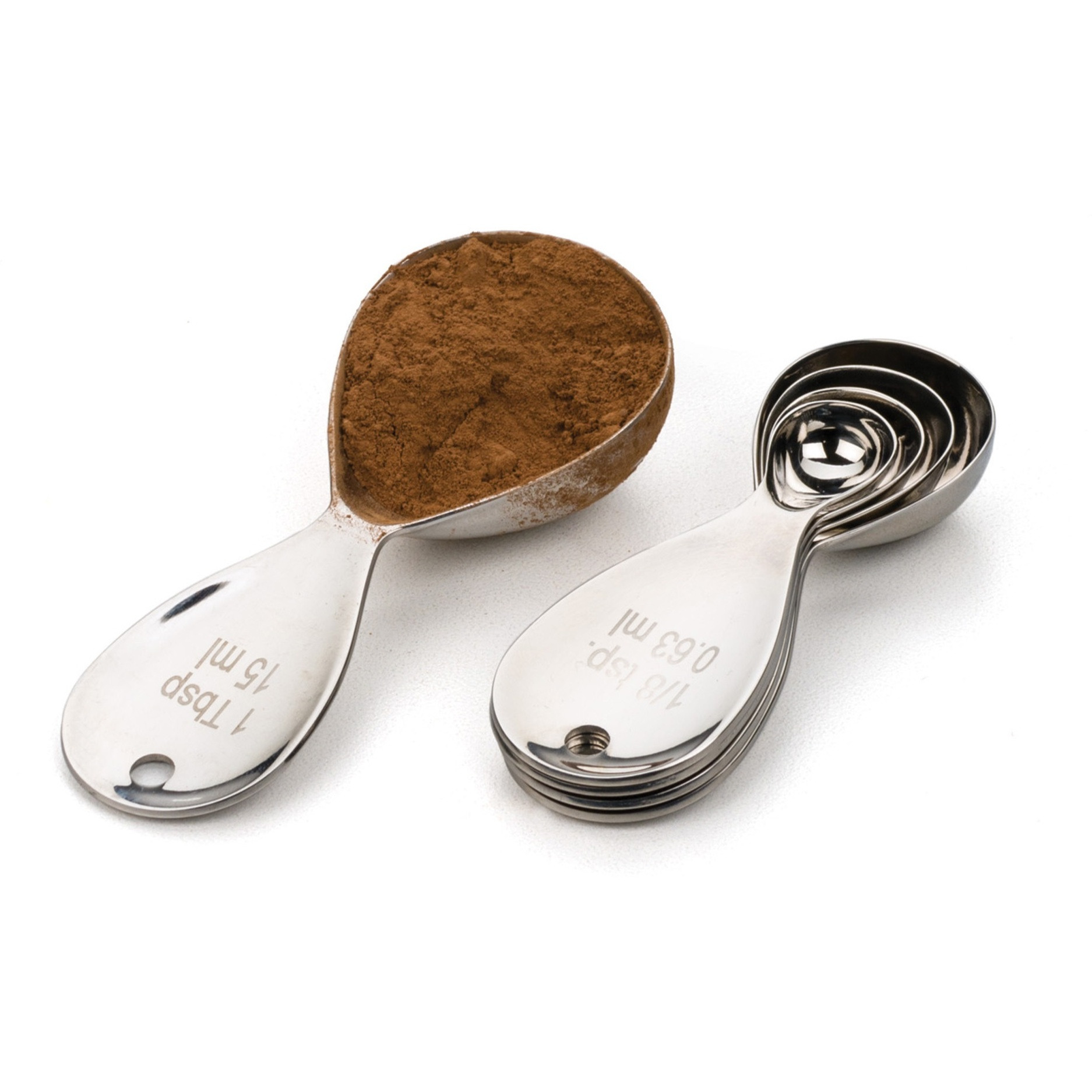 RSVP Measuring Spoon - Teardrop Set Of 5