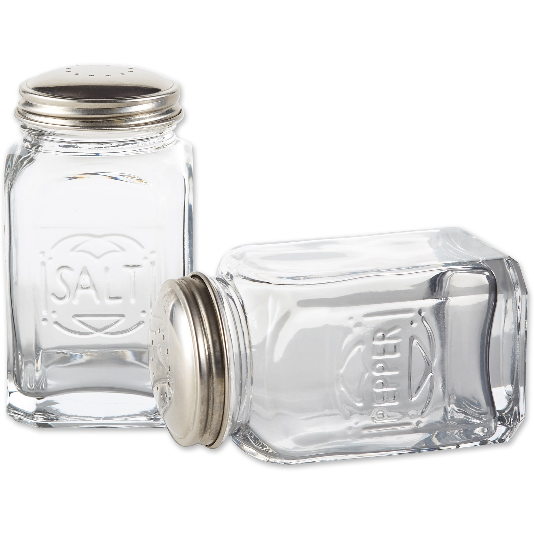 RSVP Retro Glass S&P Set - Clear