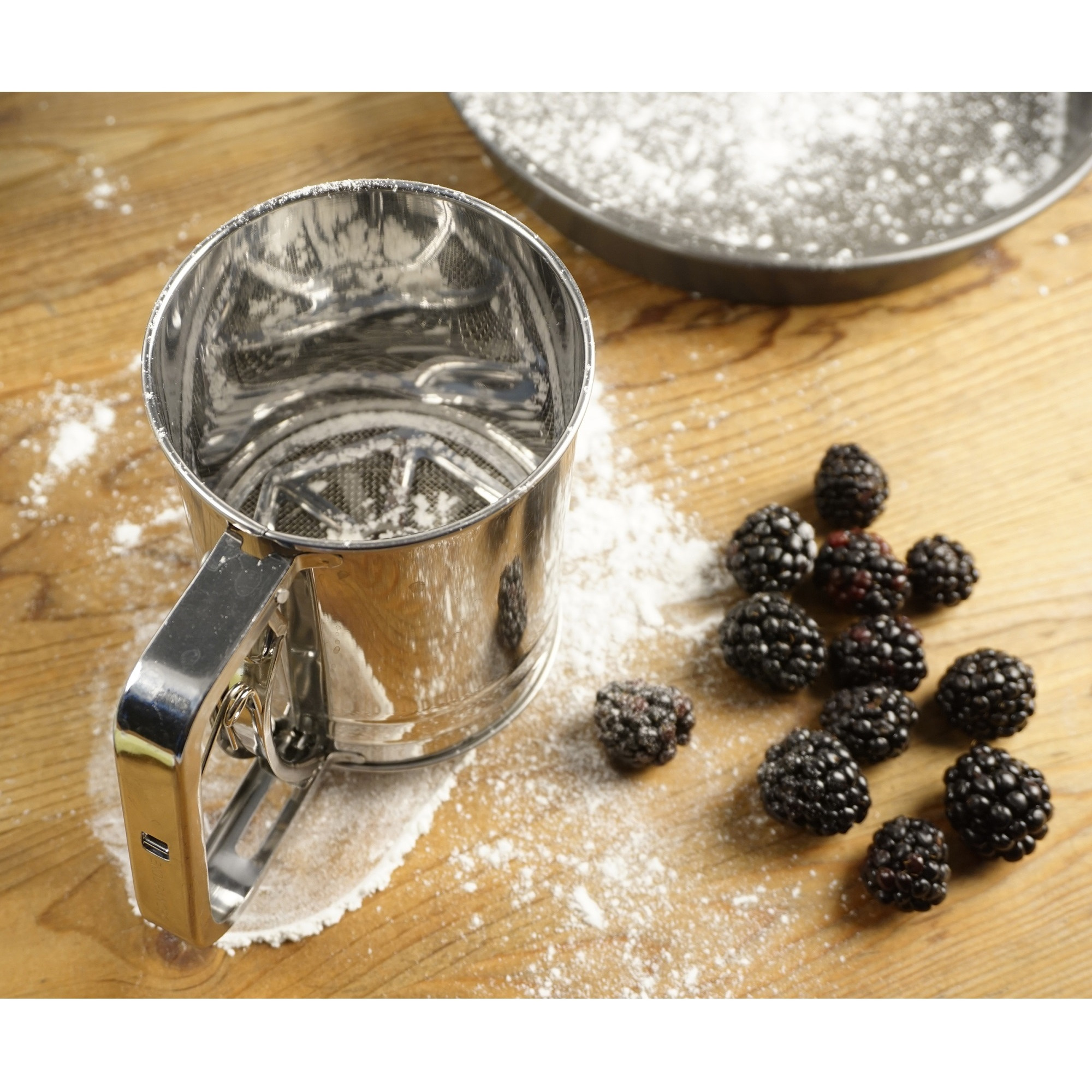 RSVP Triple Mesh Flour Sifter - 3 Cup