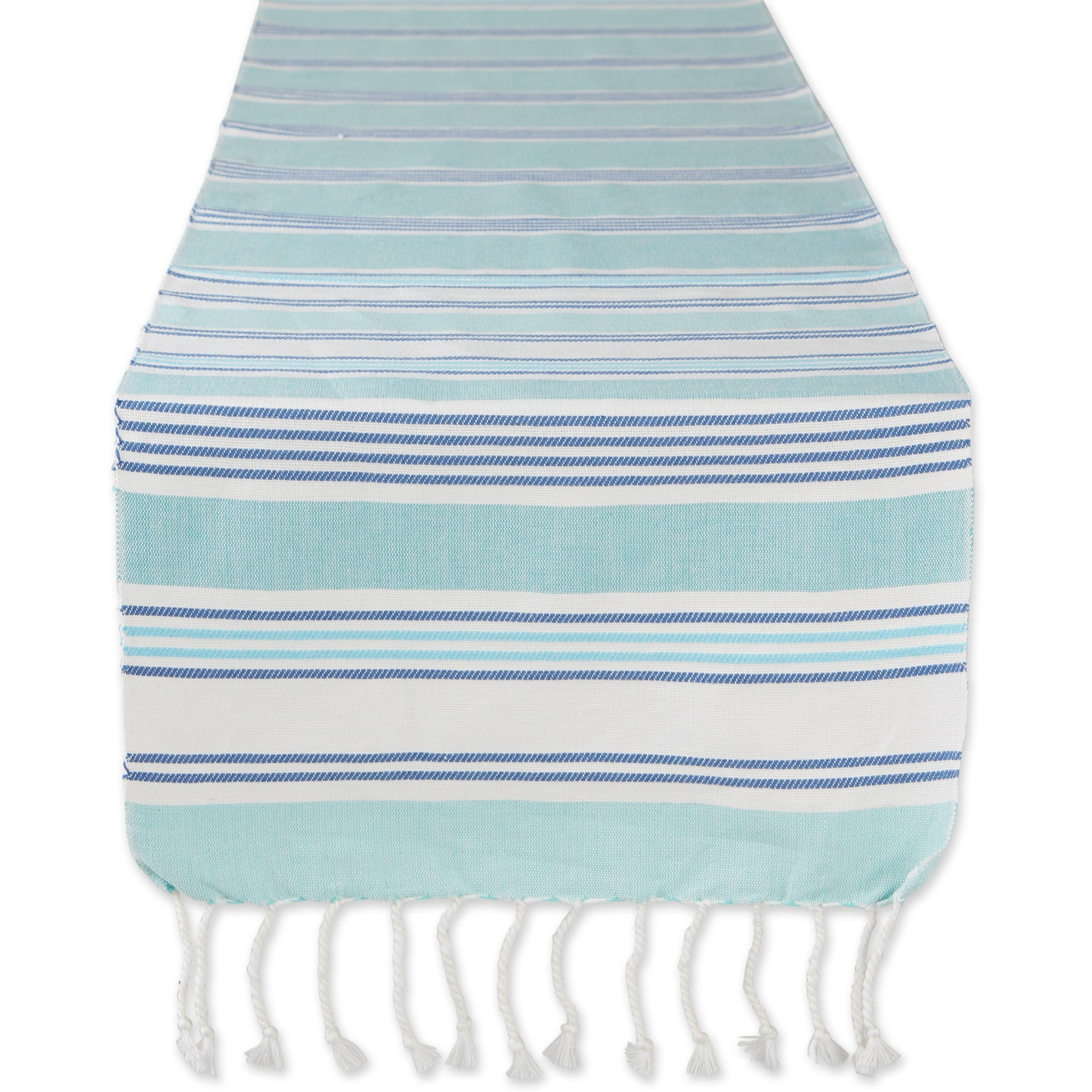 DII Tidal Stripe Fouta Table Runner 14x72