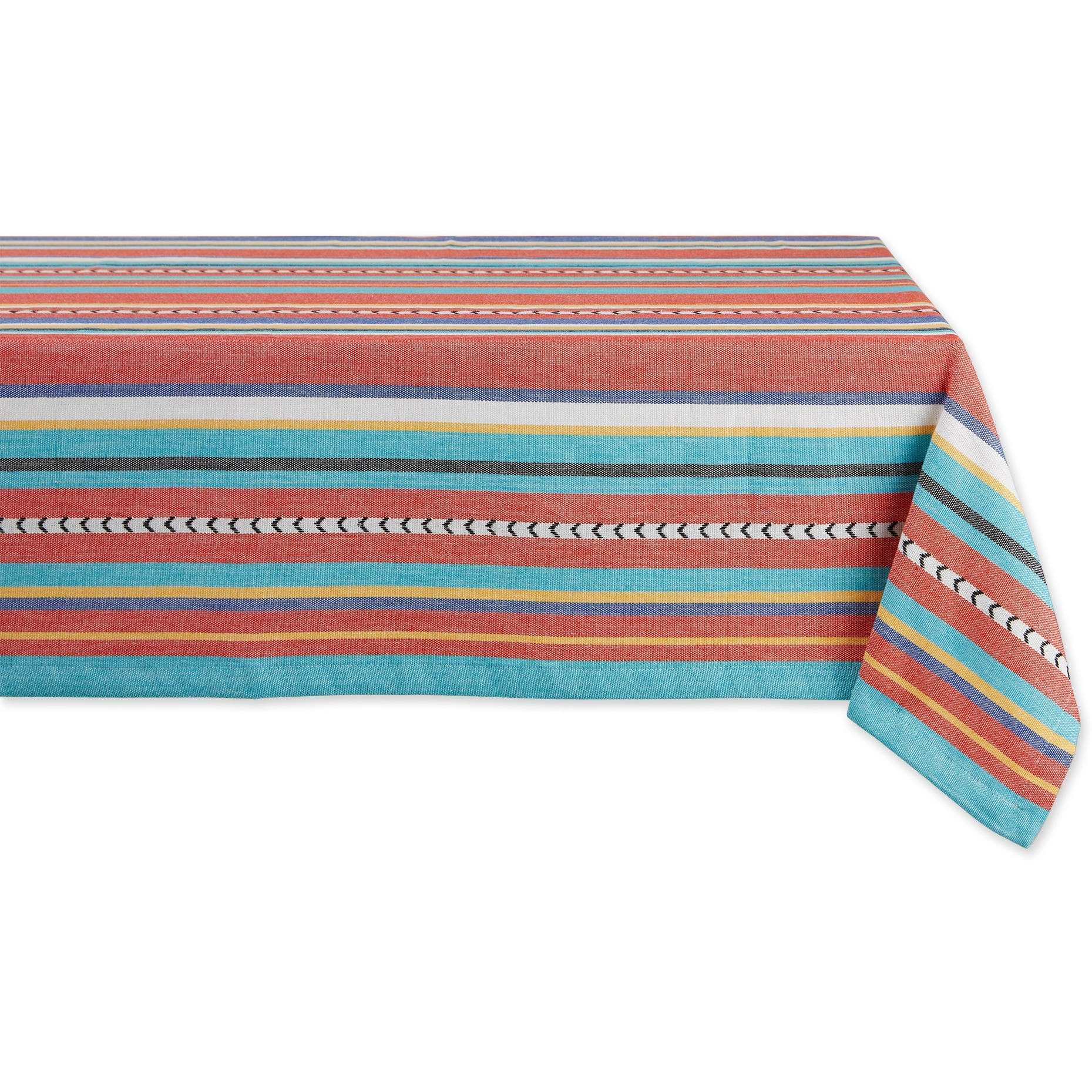 DII Verano Stripe Tablecloth 52x52