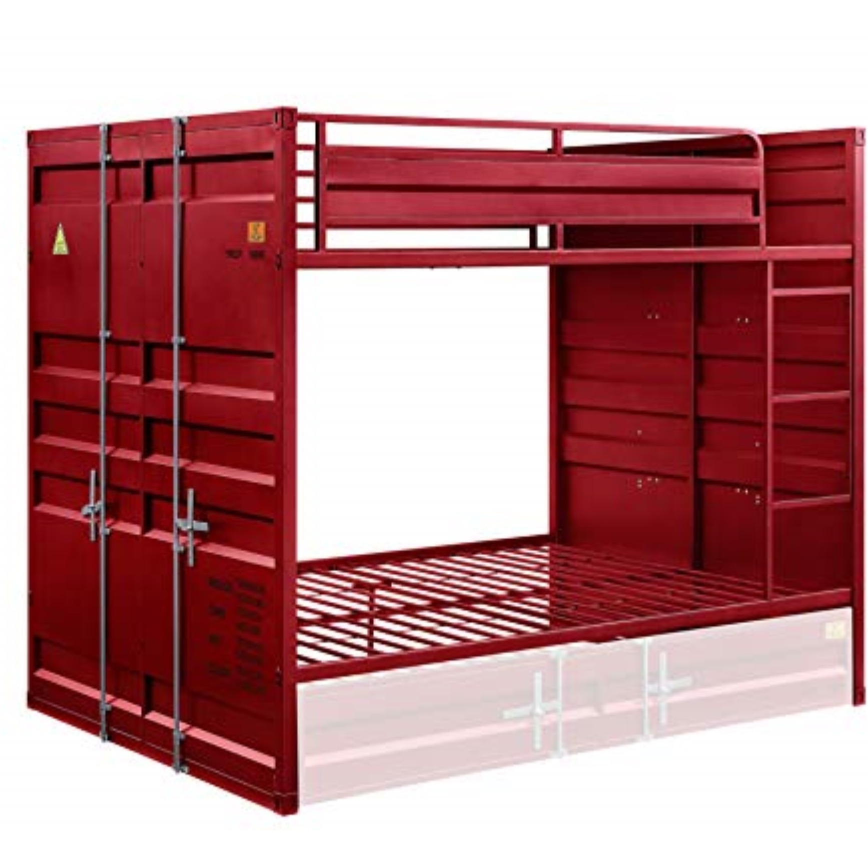 Full/Full Bunk Bed Red