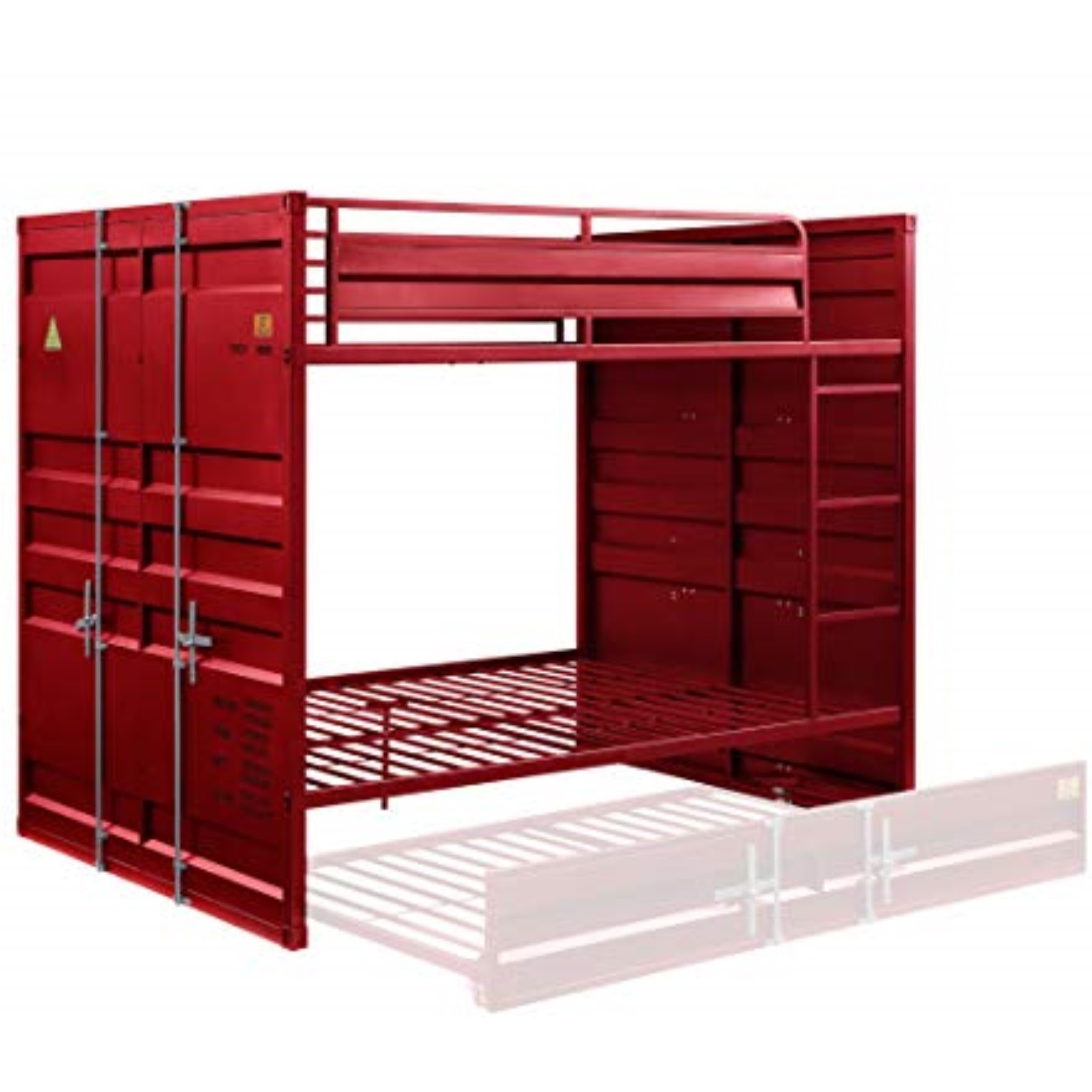 Full/Full Bunk Bed Red