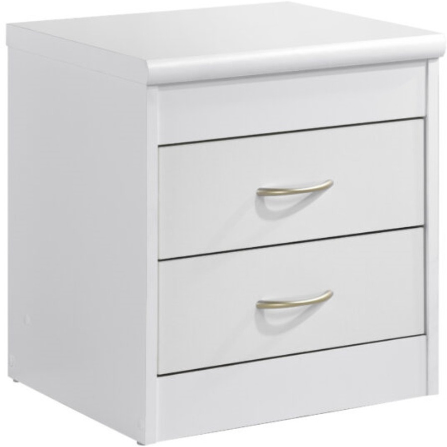 Hodedah 2-Drawer Nightstand in White