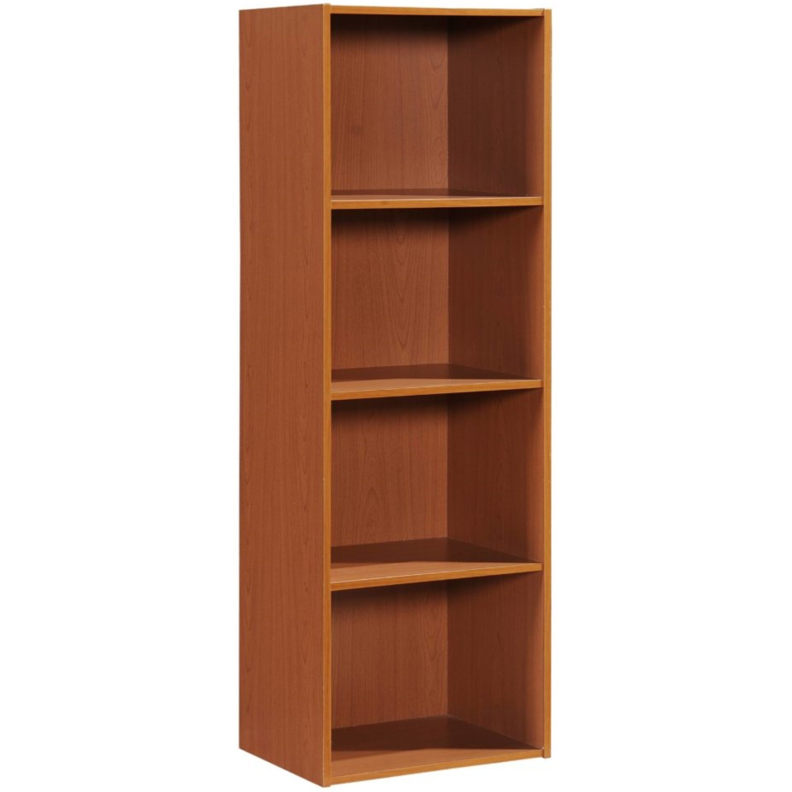 Hodedah 4-Shelf Bookcase in Cherry